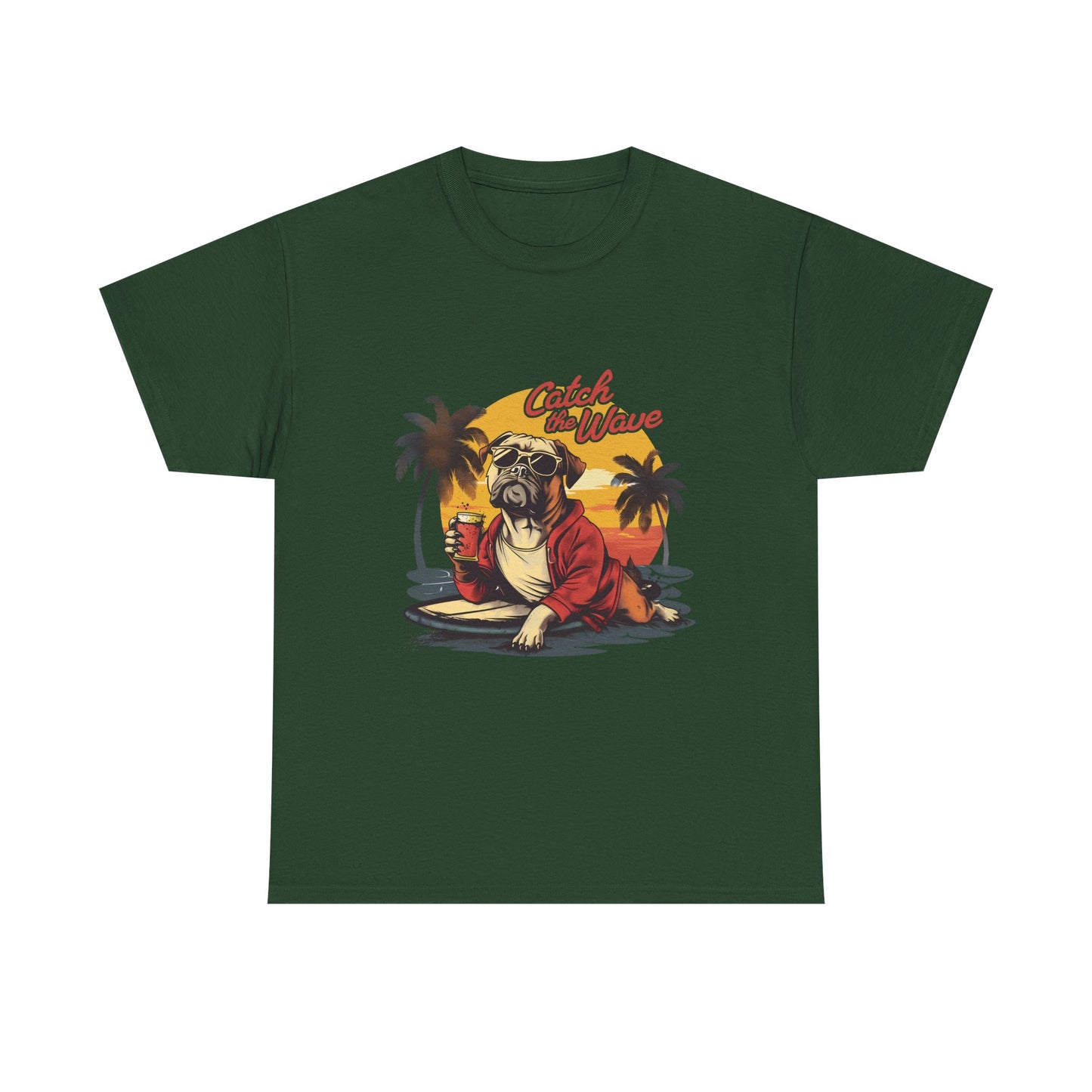 Catch the Wave Pug Surf T-Shirt