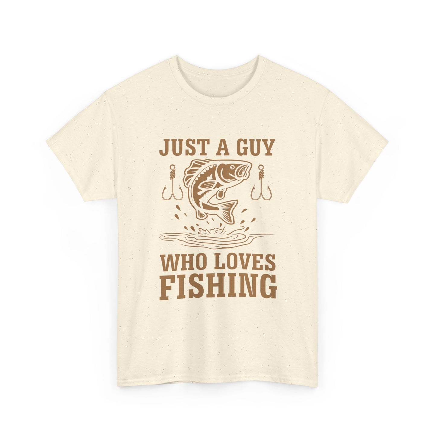 Fishing T-Shirt — "Just a Guy Who Loves Fishing" Graphic Tee