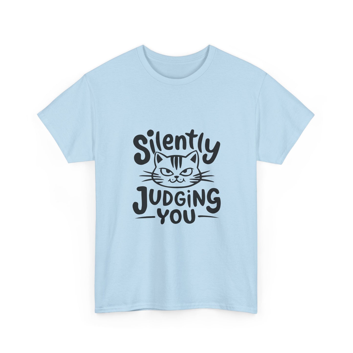 Cat T-Shirt – “Silently Judging You” Funny Graphic Tee