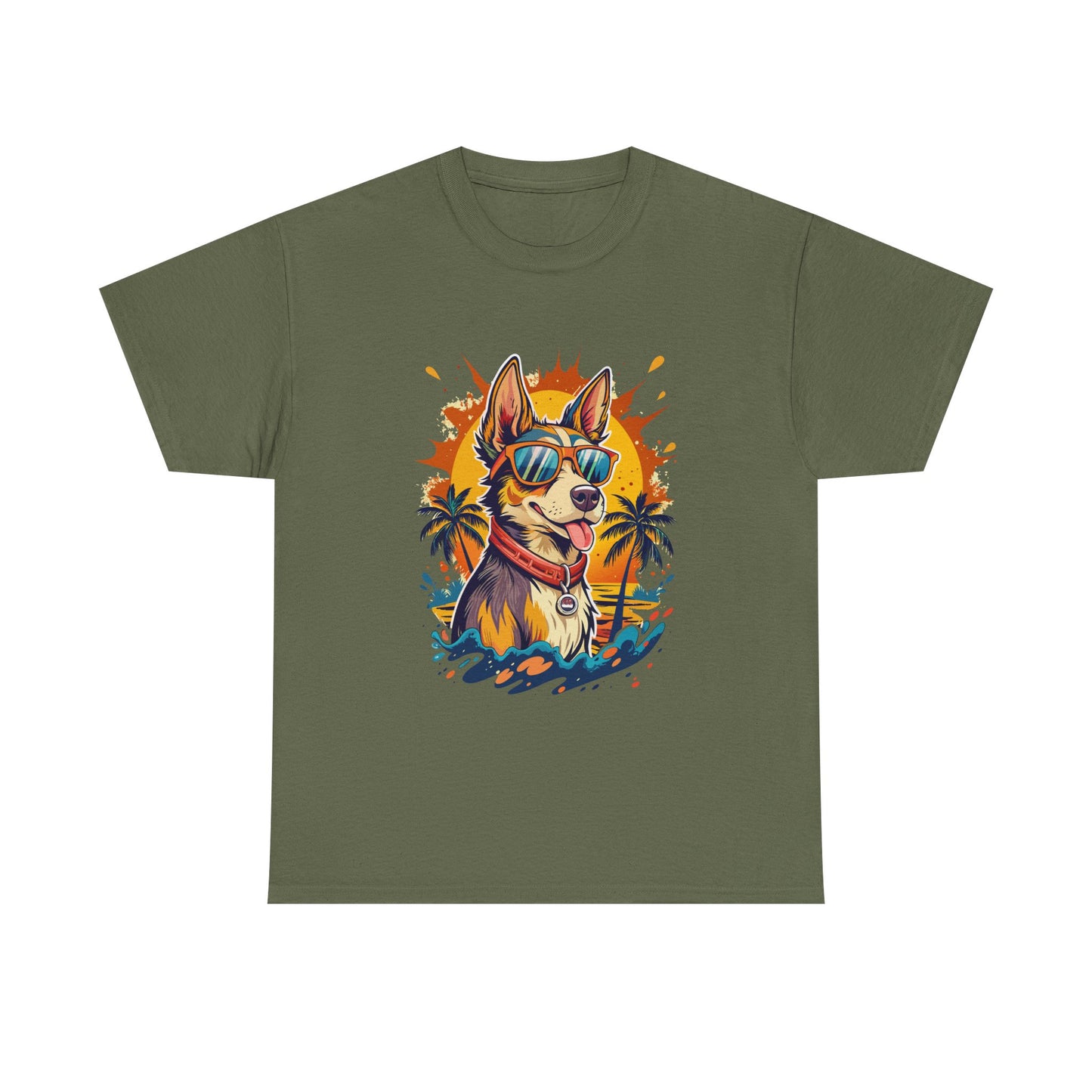 Cool Corgi Summer Tee — Sunglasses Dog Beach T-Shirt