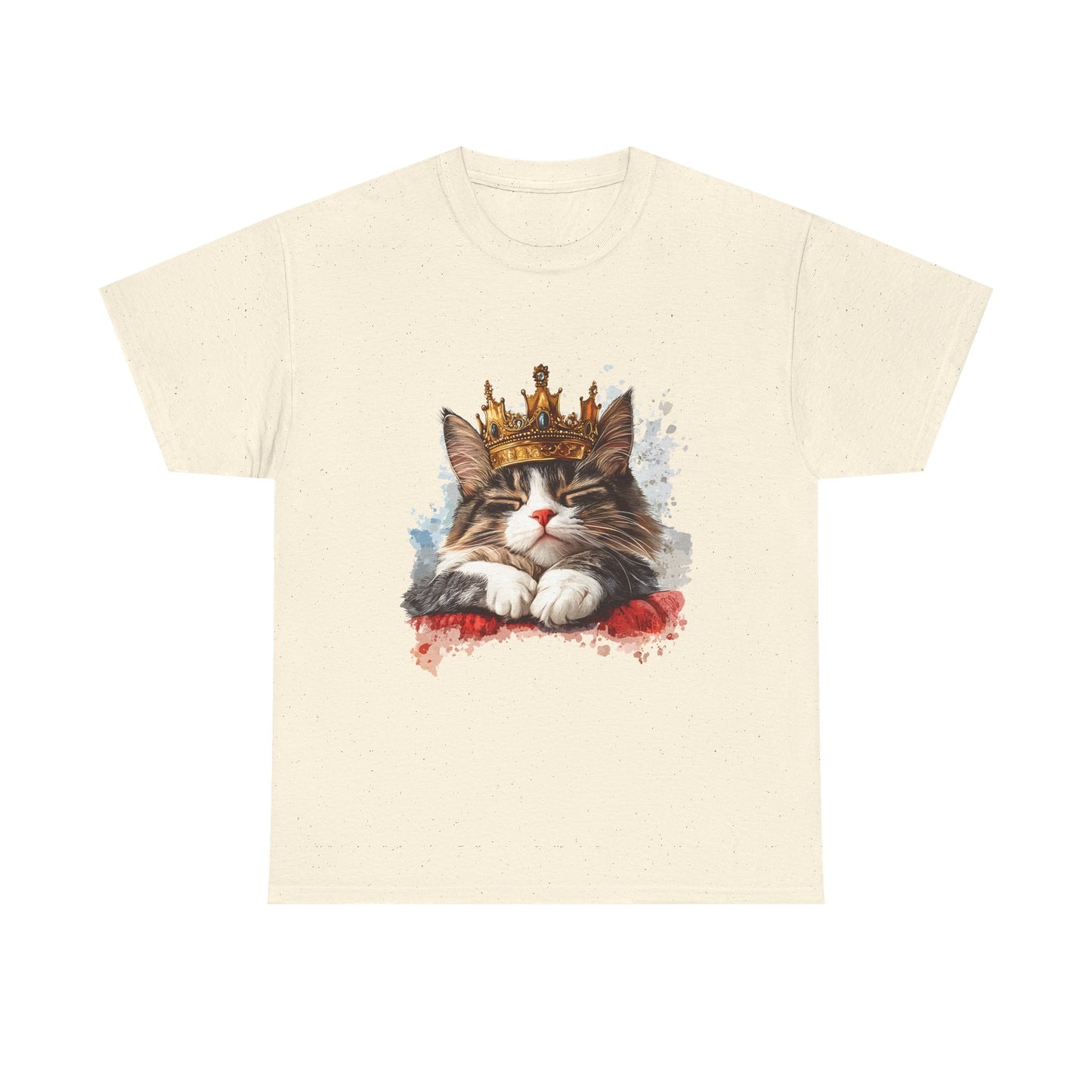 Cat King T-Shirt — Regal Crowned Cat Graphic Tee