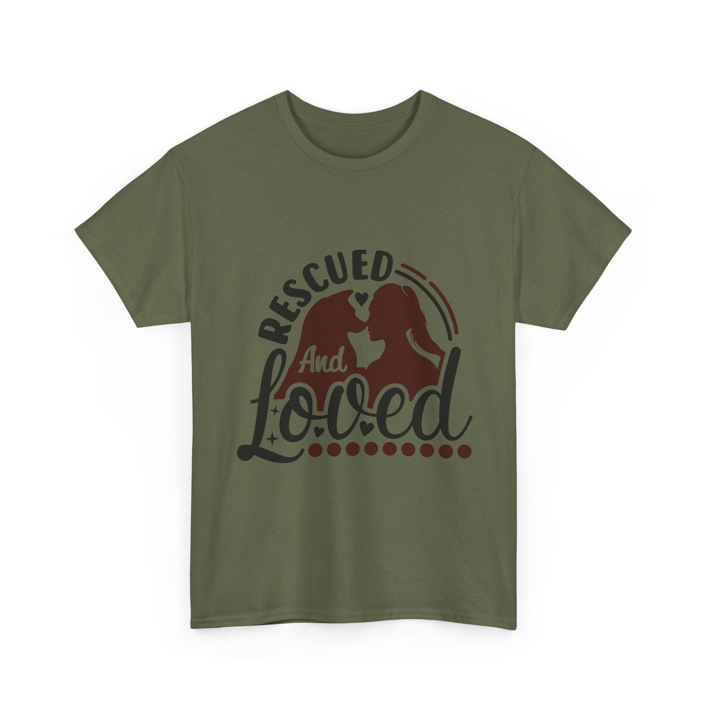 Rescued And Loved T-Shirt — Rescue Pet Adoption Tee