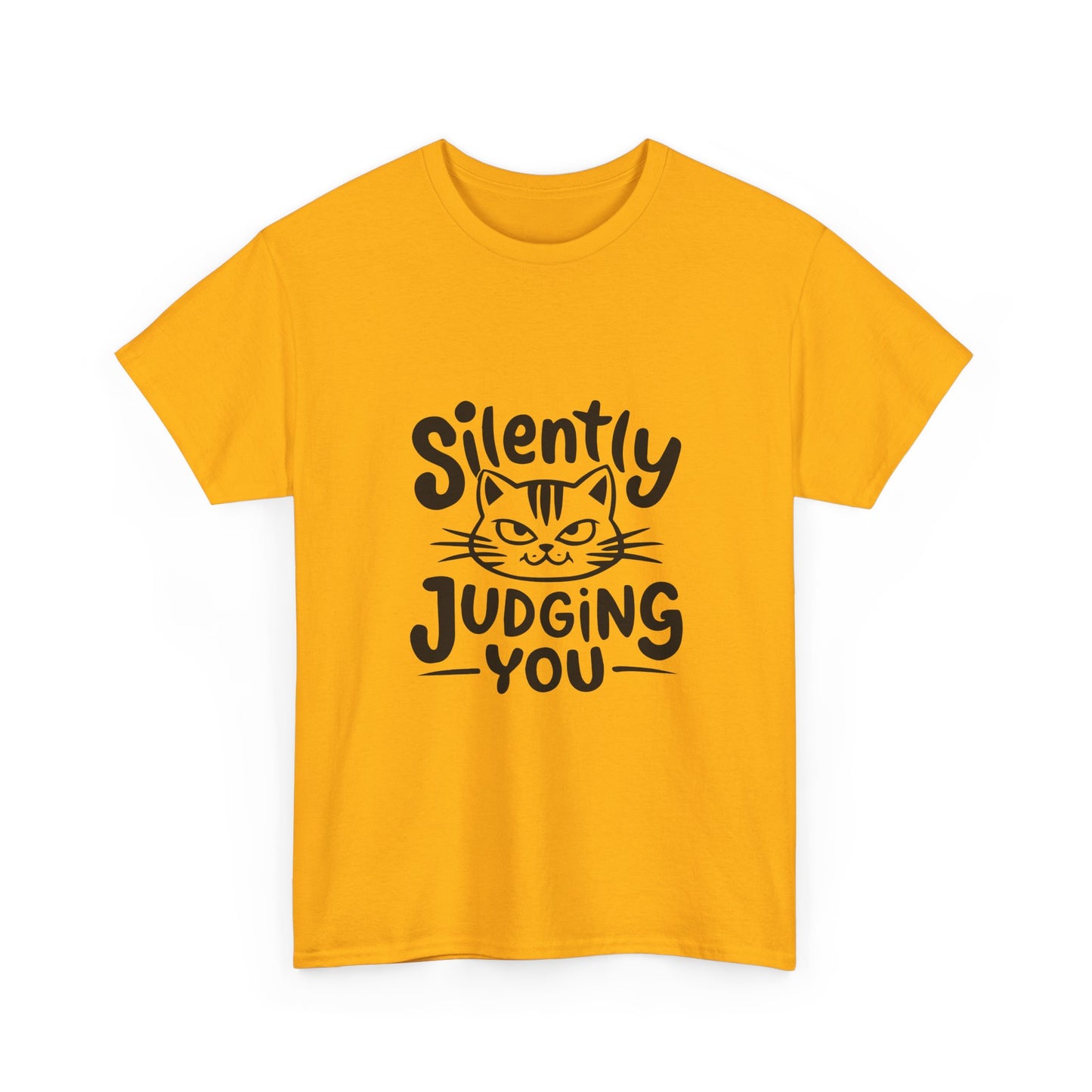 Cat T-Shirt – “Silently Judging You” Funny Graphic Tee