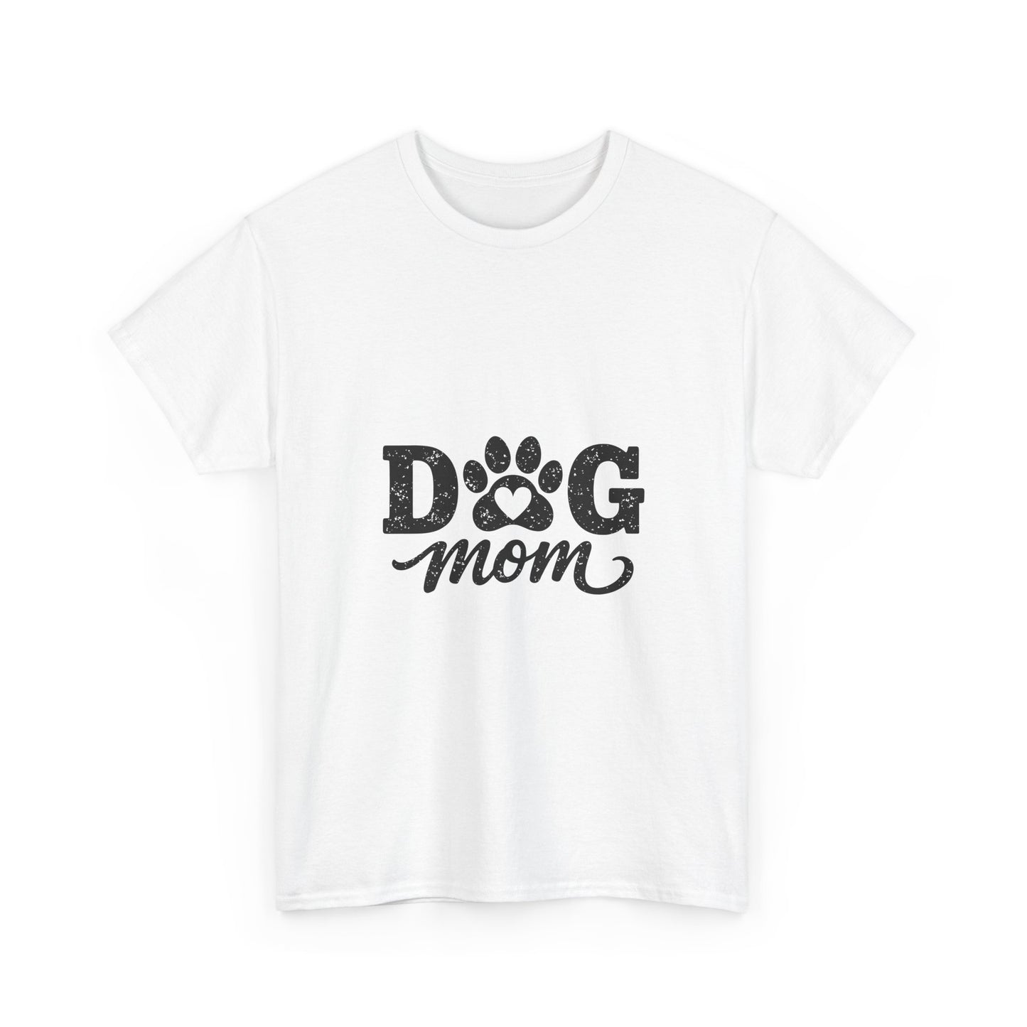 Dog Mom T‑Shirt — Paw Print Graphic Tee for Dog Lovers