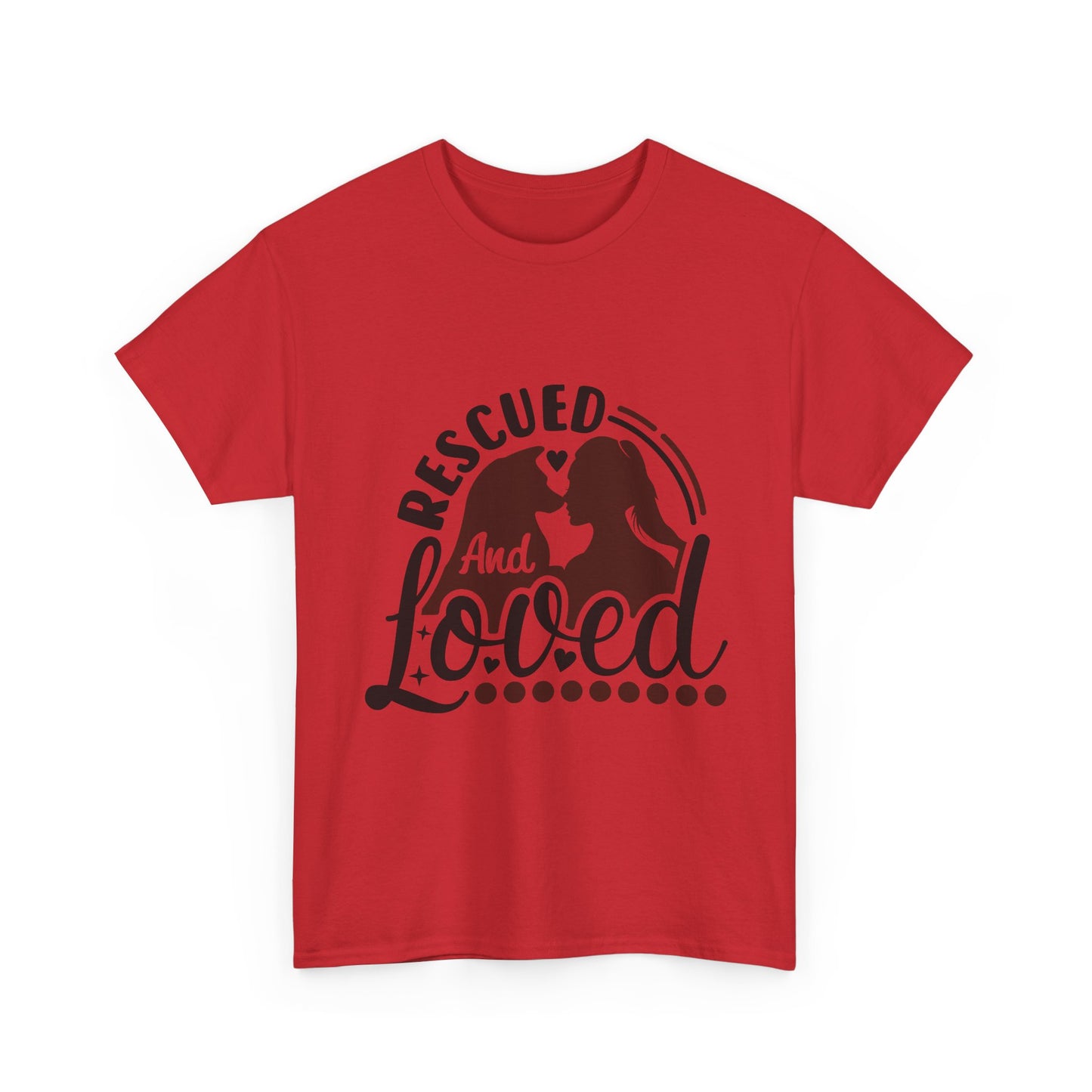 Rescued And Loved T-Shirt — Rescue Pet Adoption Tee