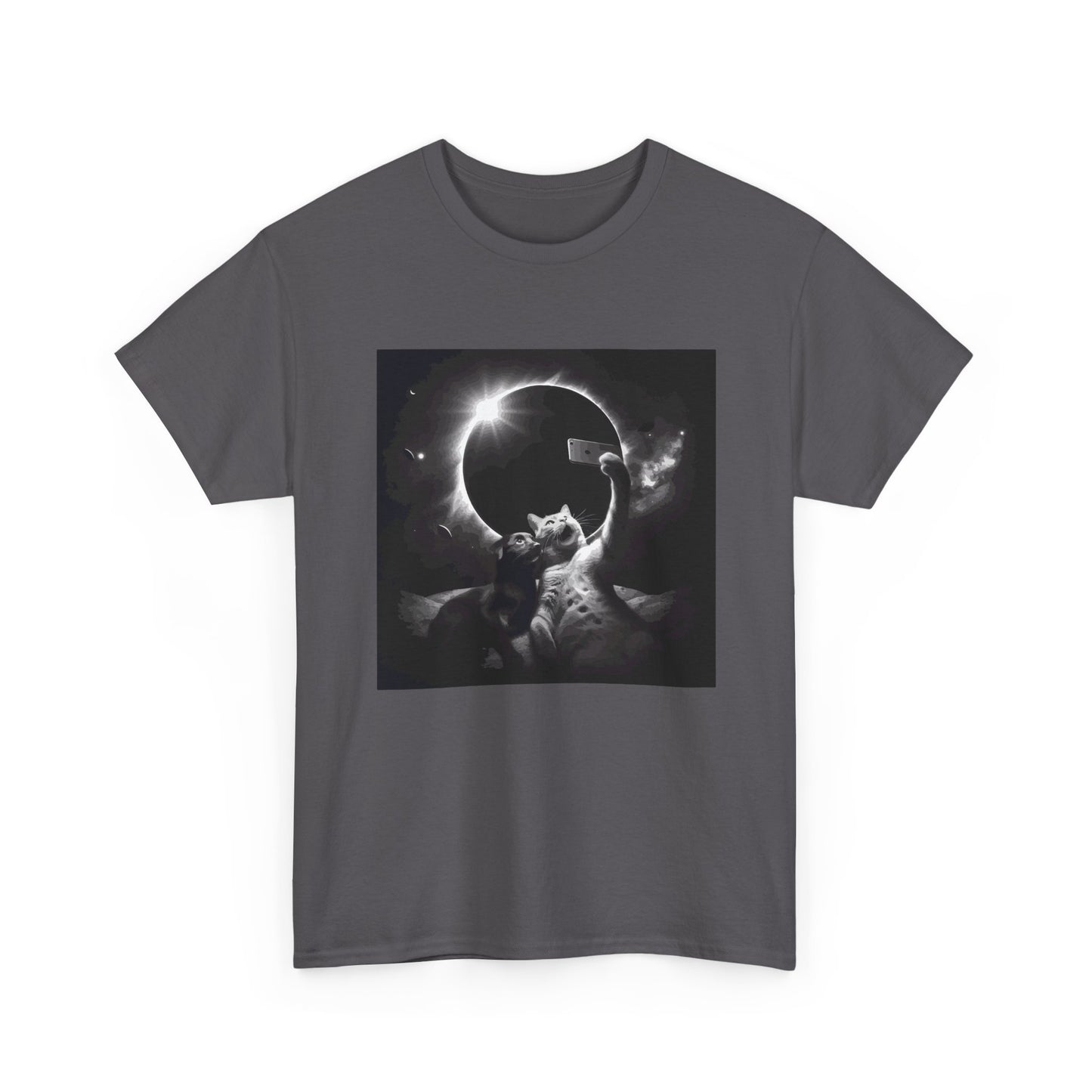 Dog and Cat Selfie Solar eclipse T-Shirt