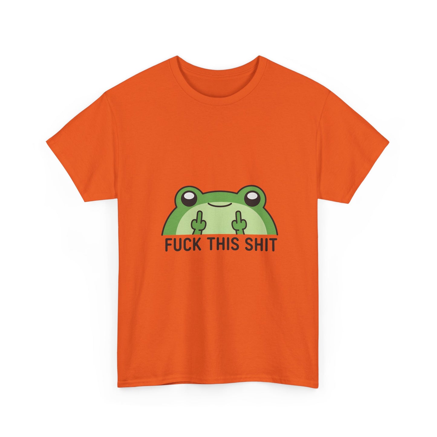 Frog Middle Finger Tee – "Fuck This Shit" Graphic T-Shirt