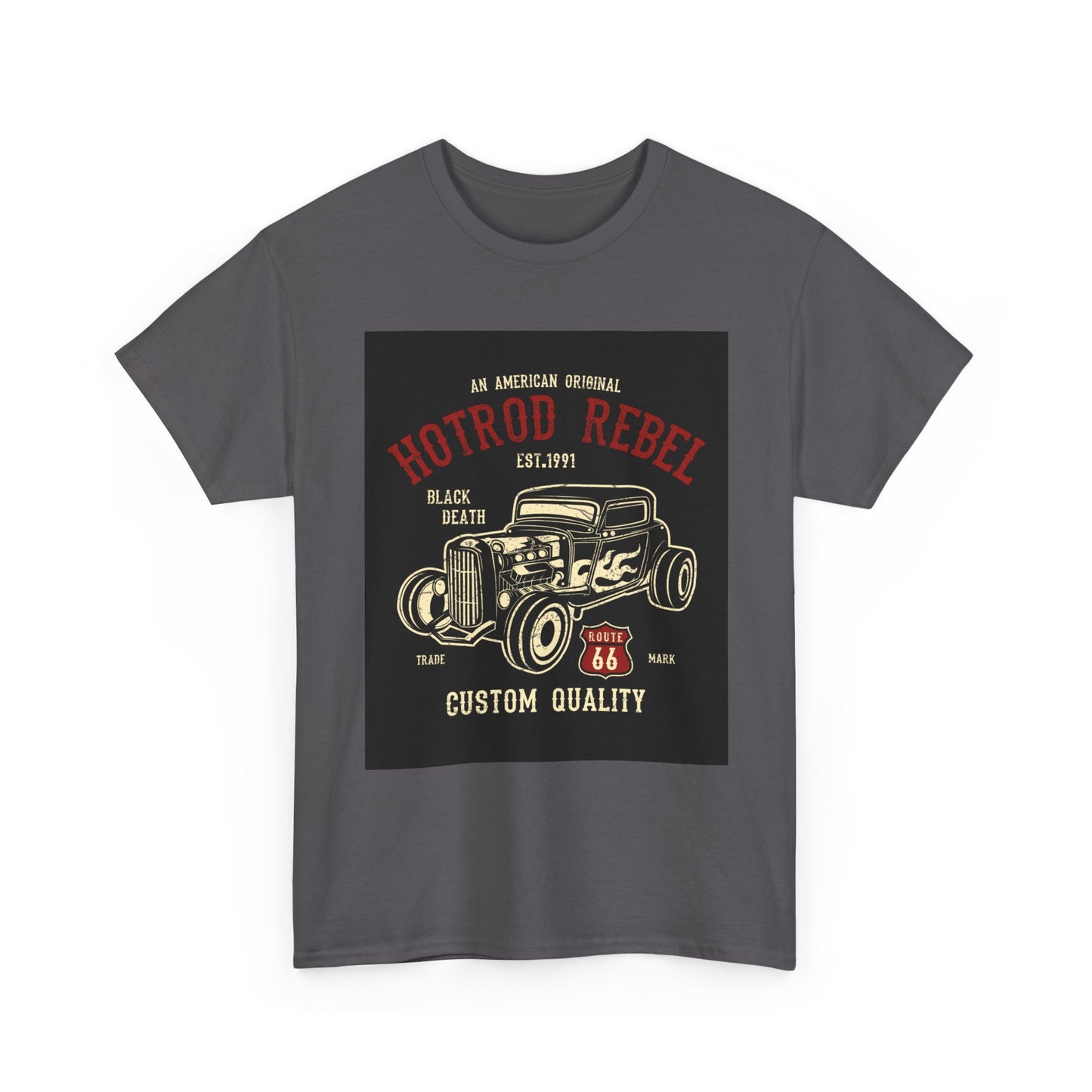 Hotrod Rebel T-Shirt – Vintage Custom Car Graphic Tee