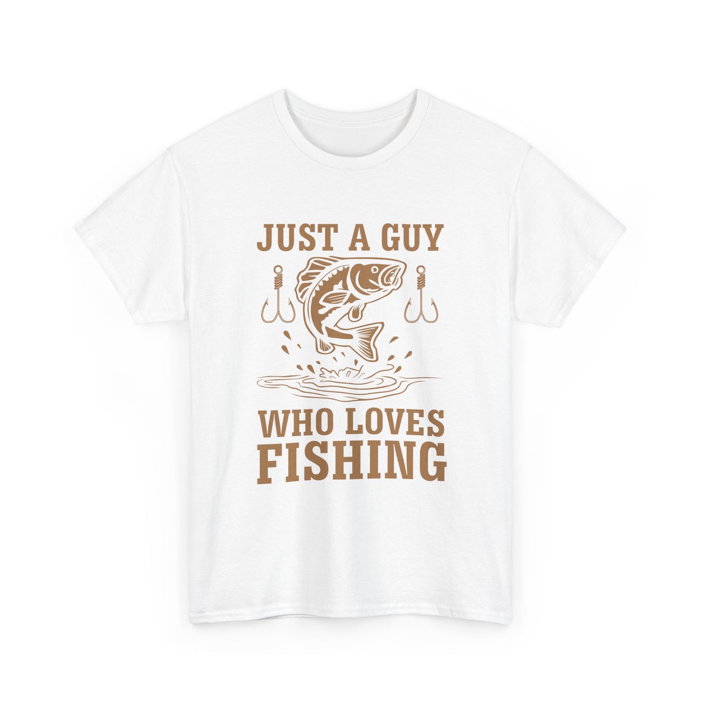Fishing T-Shirt — "Just a Guy Who Loves Fishing" Graphic Tee