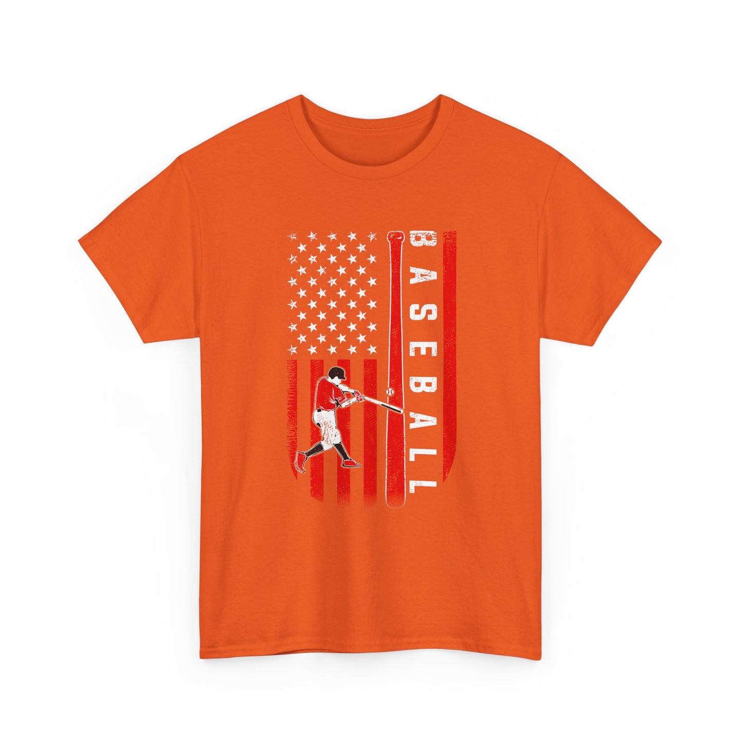 Baseball American Flag T-Shirt — Patriotic Batter Graphic Tee