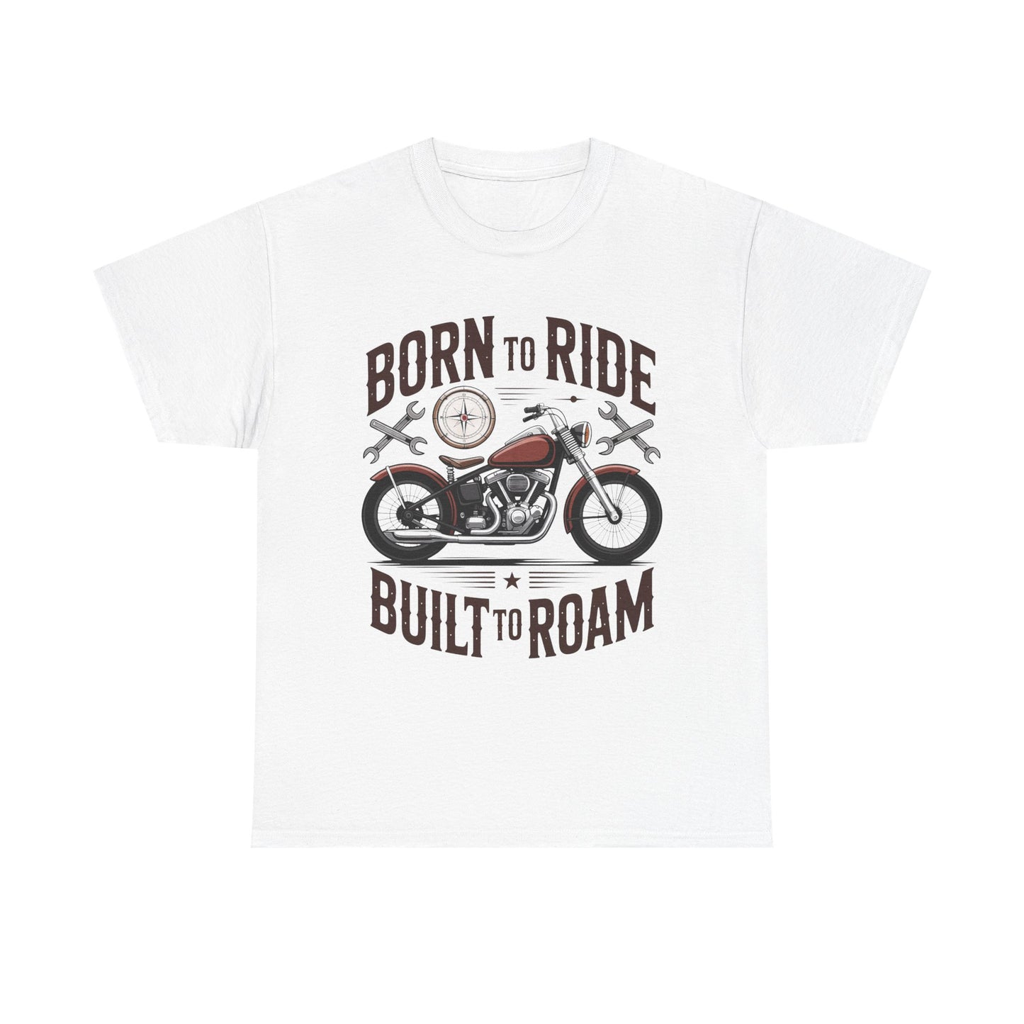 Born to Ride Built to Roam Motorcycle T-Shirt