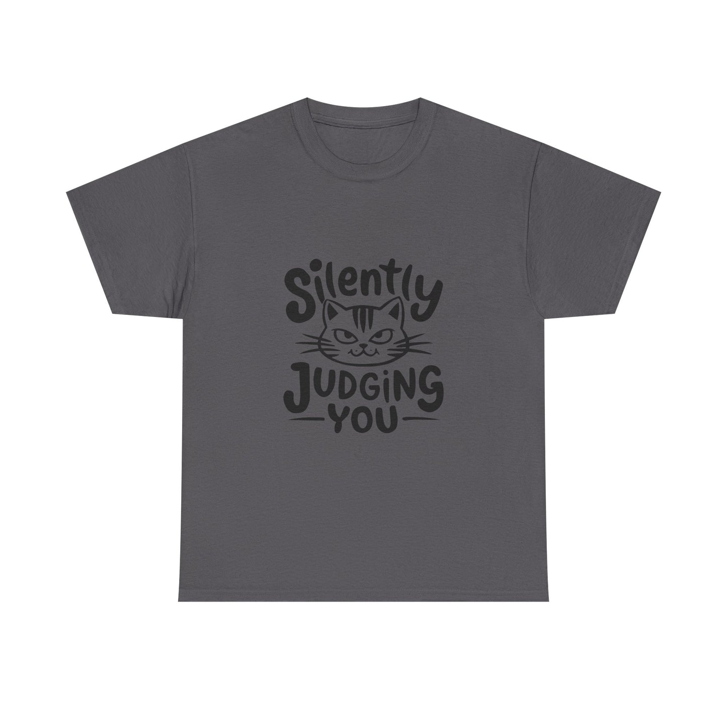 Cat T-Shirt – “Silently Judging You” Funny Graphic Tee