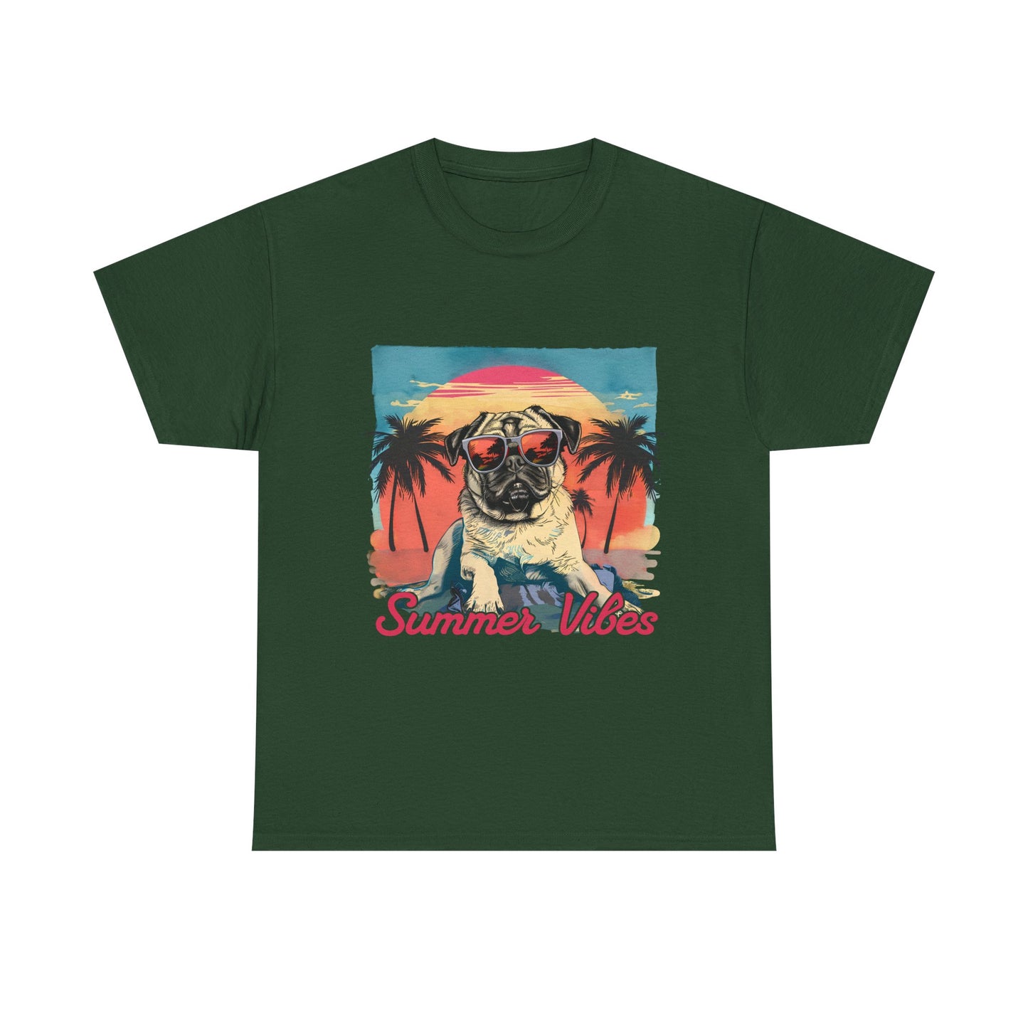 Summer Vibes Pug T-Shirt