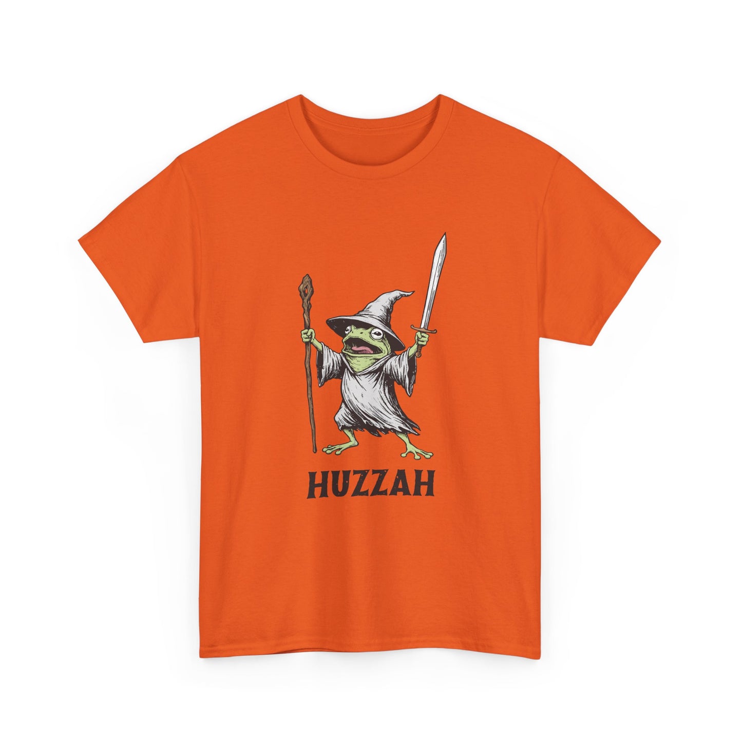 T-Shirt — Huzzah Frog Wizard Graphic Tee
