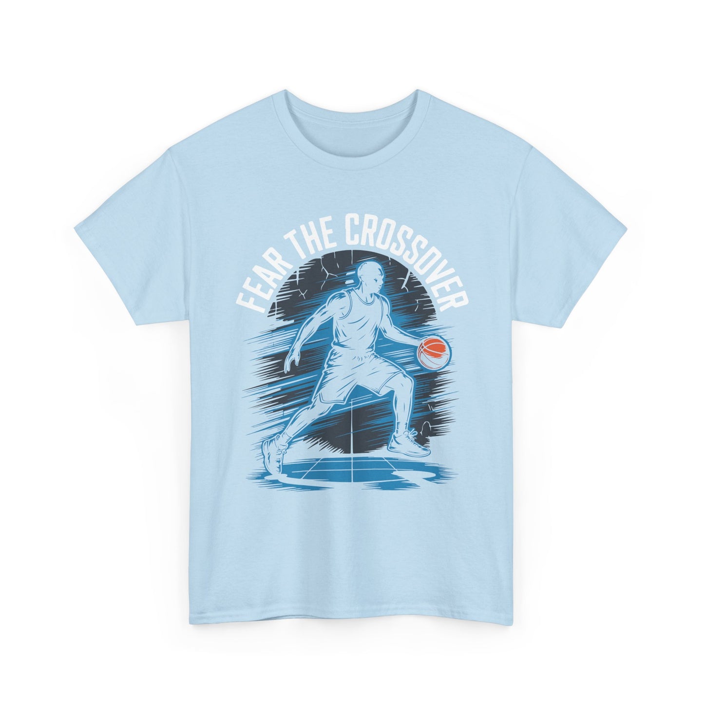 Basketball T‑Shirt - "Fear The Crossover" Dribbling Player Graphic Tee