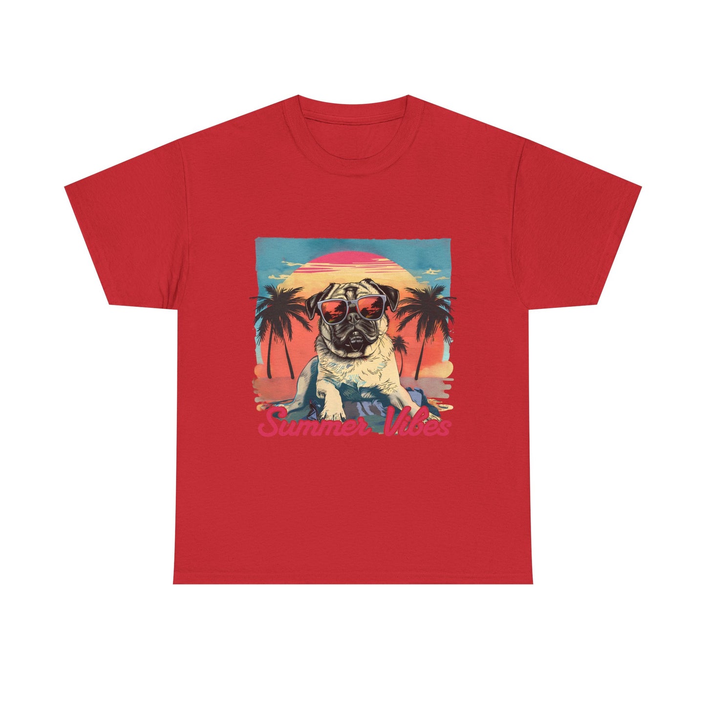 Summer Vibes Pug T-Shirt