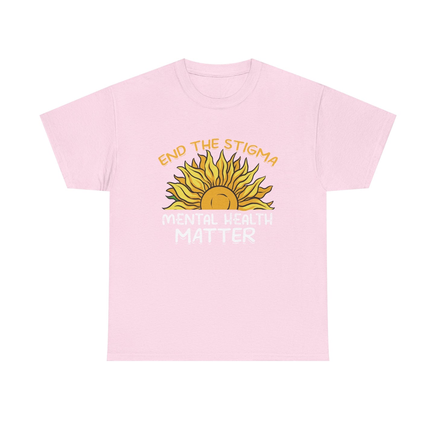 Mental Health Matter T-Shirt — "End the Stigma" Sun Graphic Tee