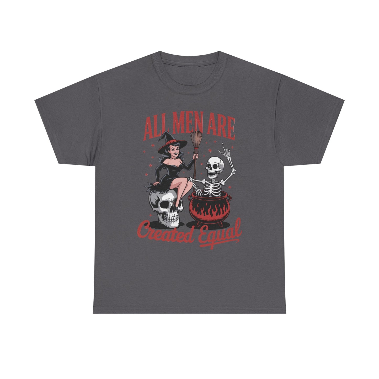 Witch & Skeleton 'All Men Are Created Equal' Tee