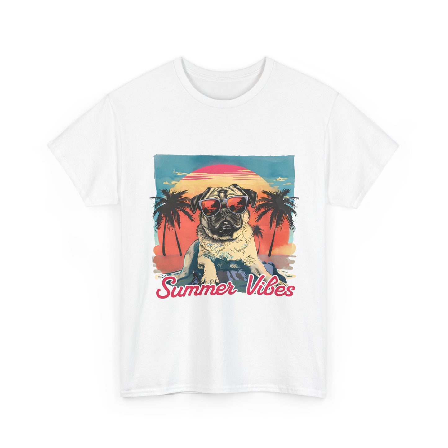 Summer Vibes Pug T-Shirt