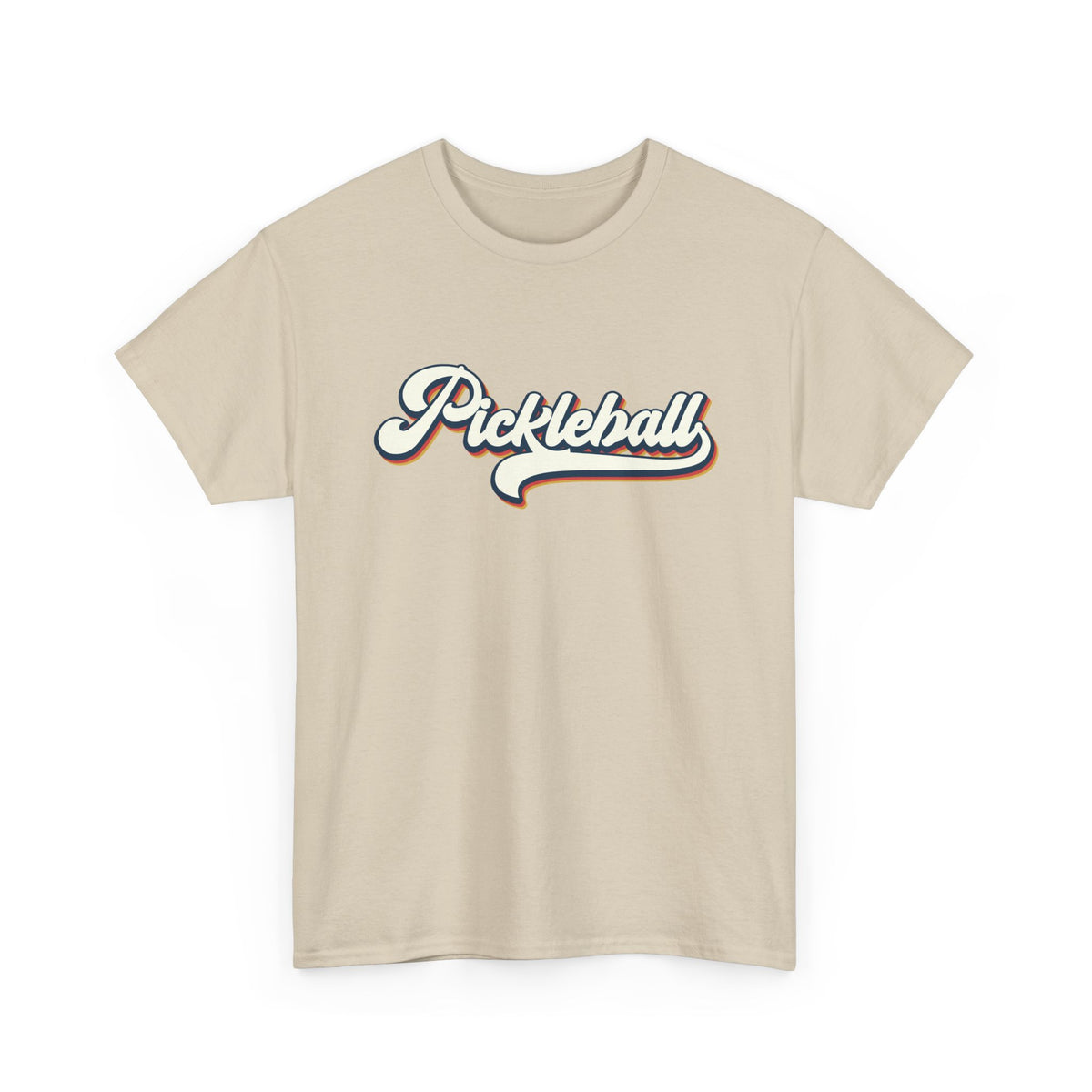 Pickleball Script Tee — Retro Athletic Pickleball T-Shirt