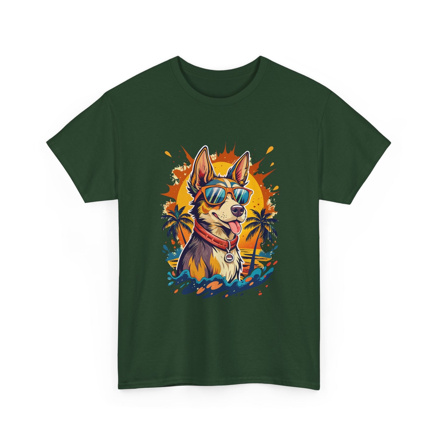 Cool Corgi Summer Tee — Sunglasses Dog Beach T-Shirt