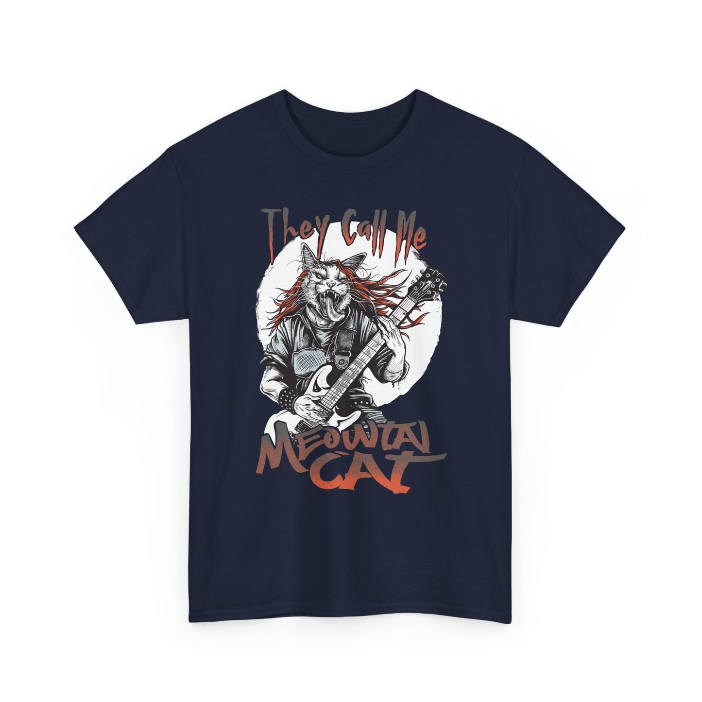 Meowtal Cat Guitar T-Shirt