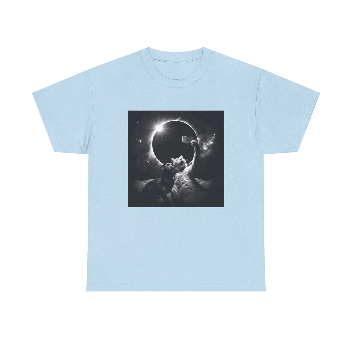Dog and Cat Selfie Solar eclipse T-Shirt