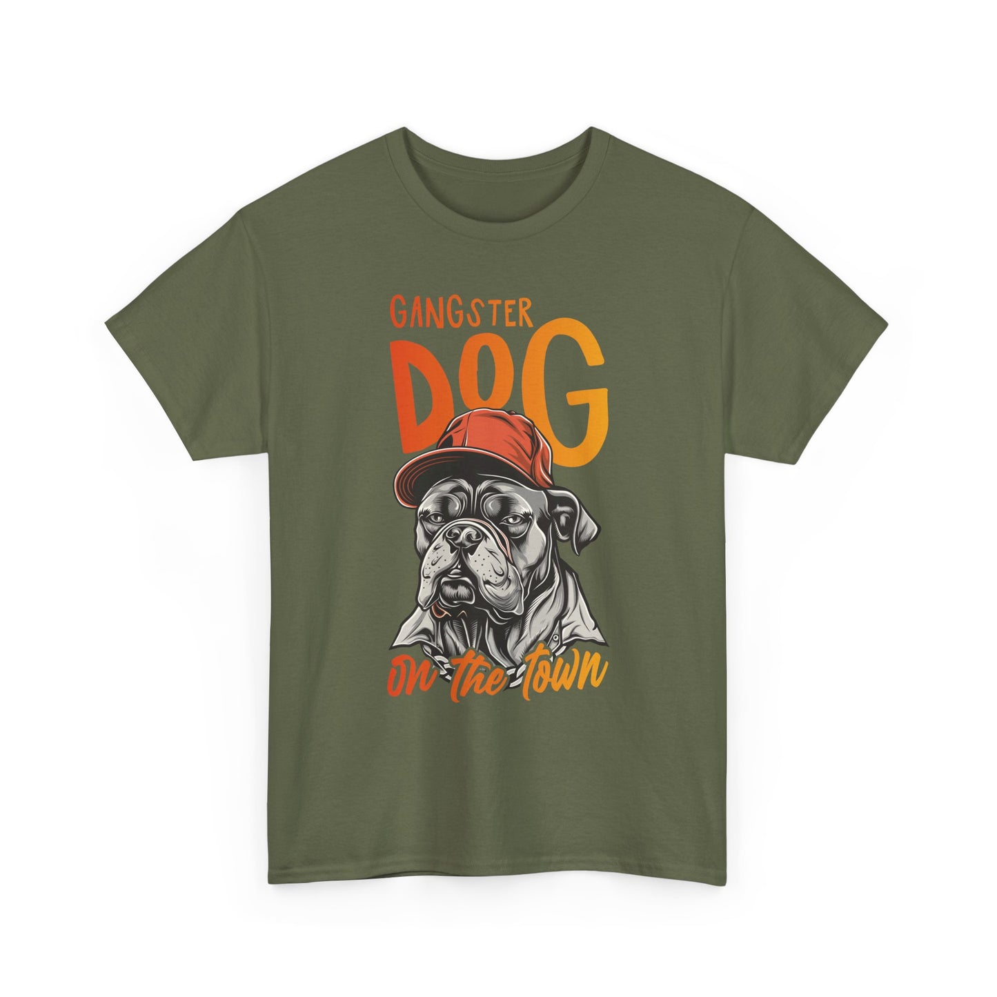 Gangster Dog T‑Shirt – 'Gangster Dog On The Town' Graphic Tee