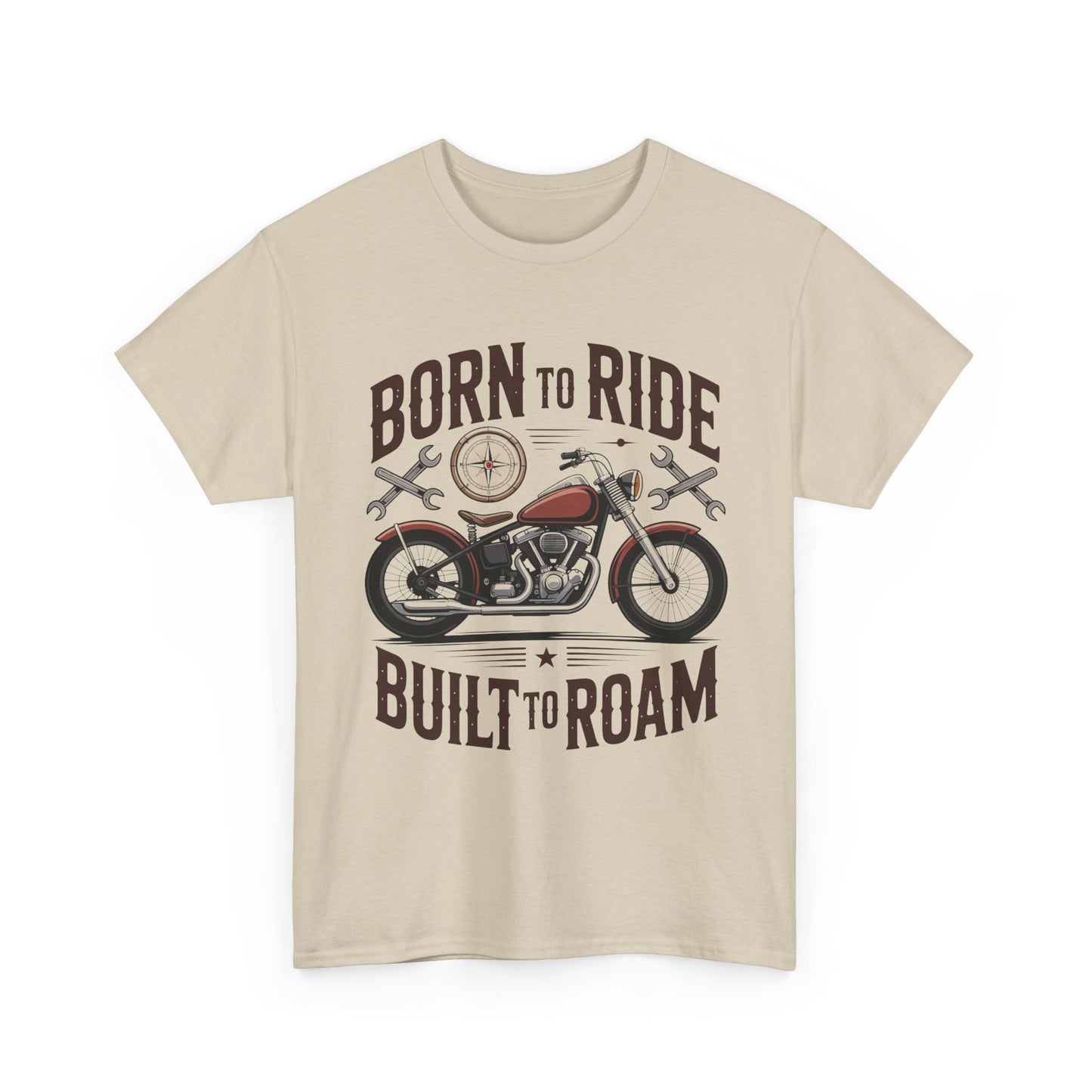 Born to Ride Built to Roam Motorcycle T-Shirt