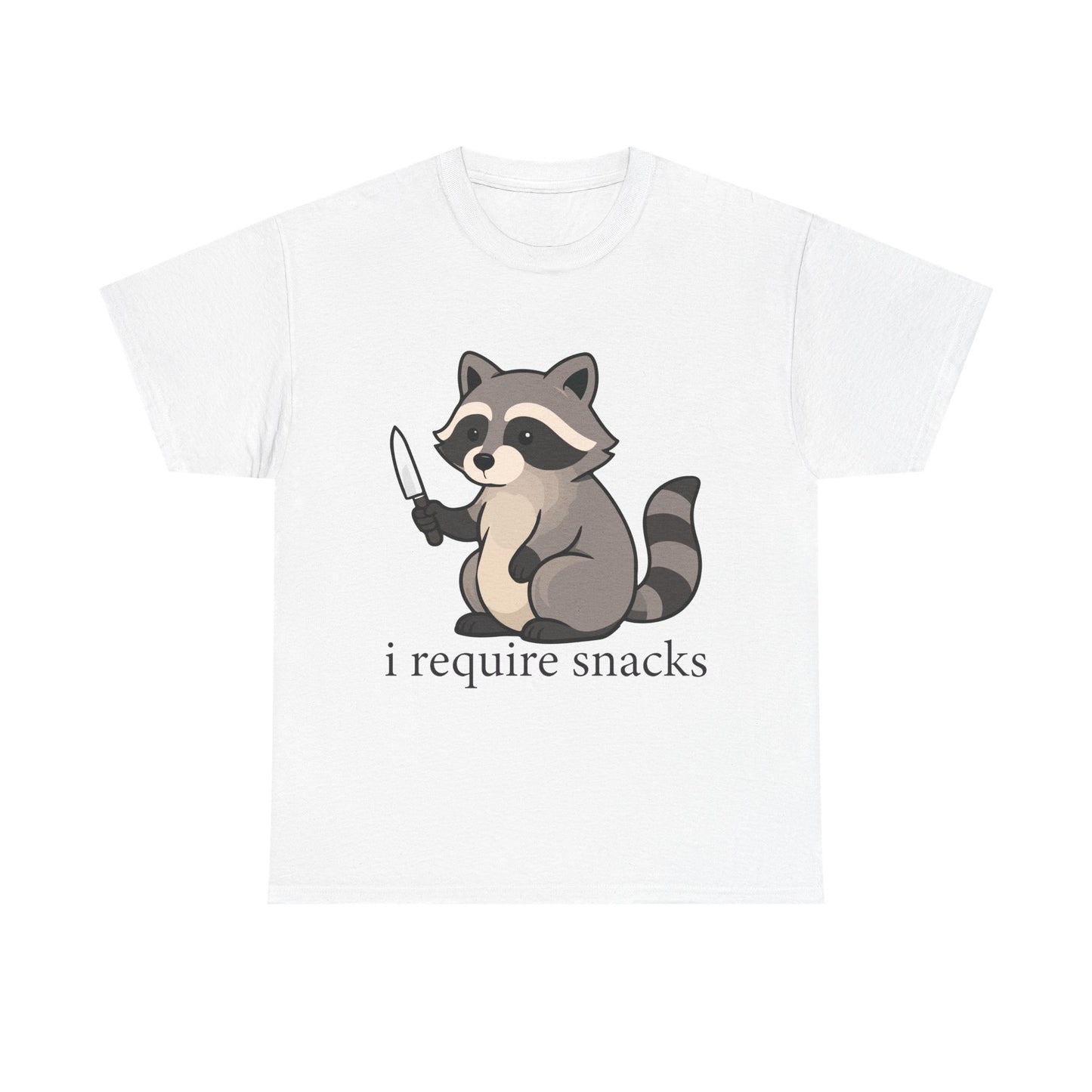 I Require Snacks Raccoon T-Shirt