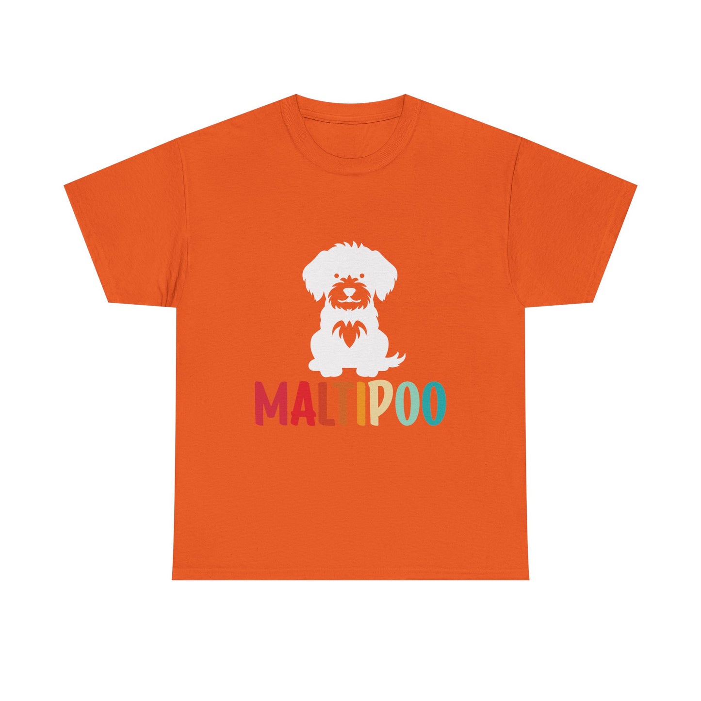 Maltipoo Graphic Tee — Retro Rainbow Dog Lover T‑Shirt