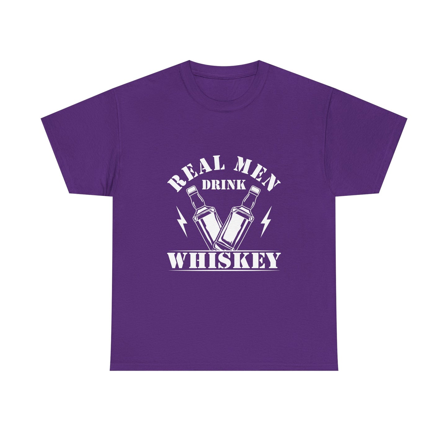 Whiskey Tee - "Real Men Drink Whiskey" Graphic T-Shirt