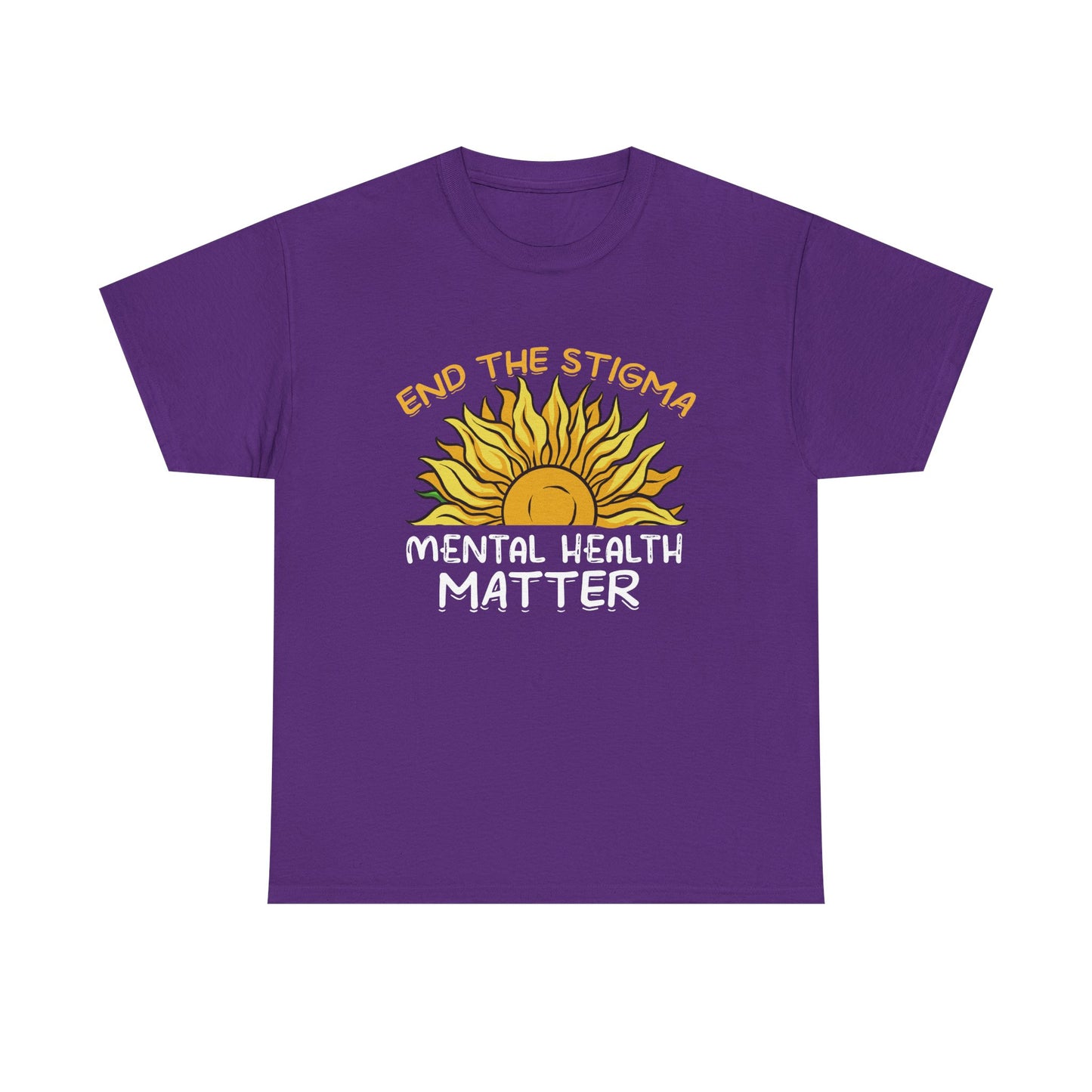Mental Health Matter T-Shirt — "End the Stigma" Sun Graphic Tee