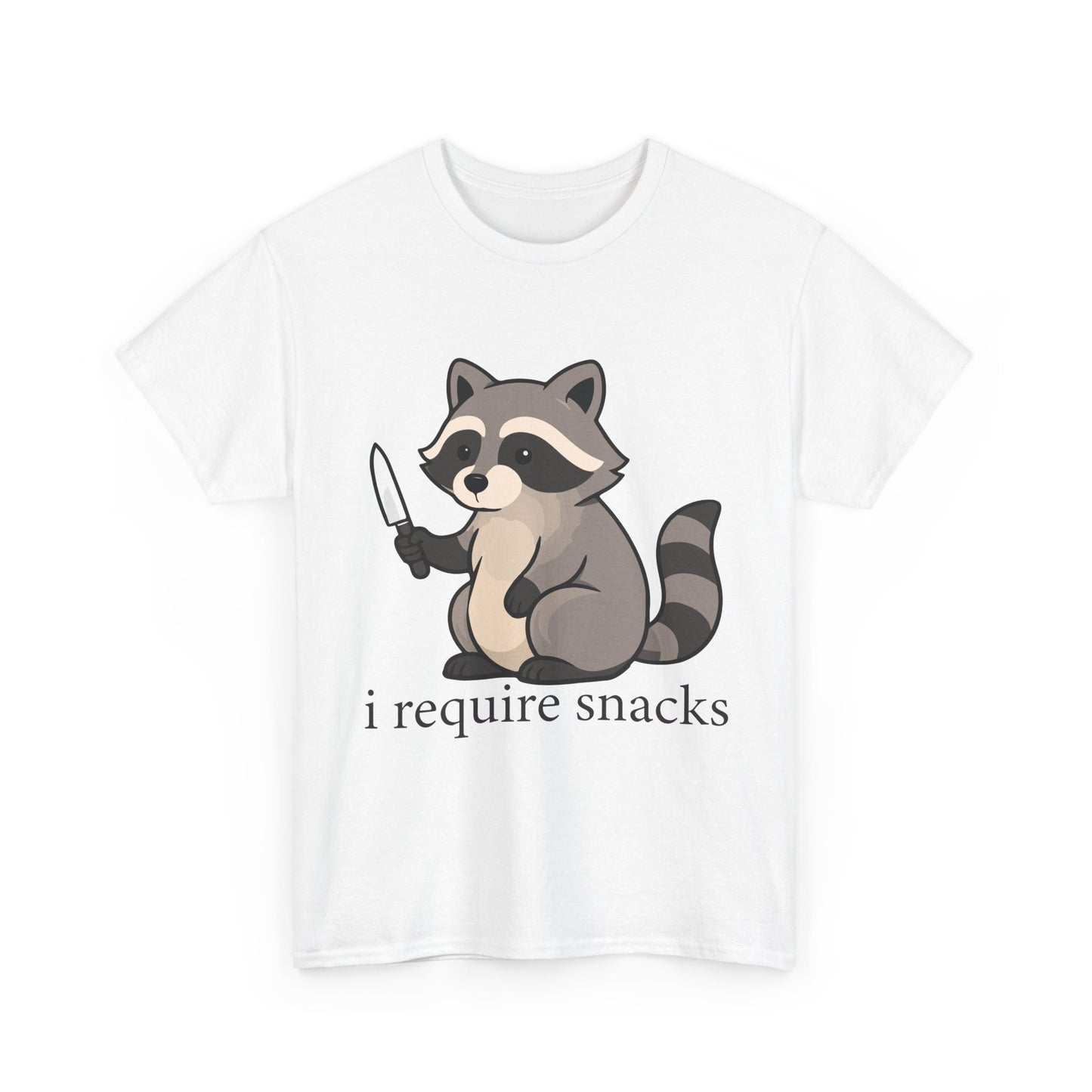 I Require Snacks Raccoon T-Shirt