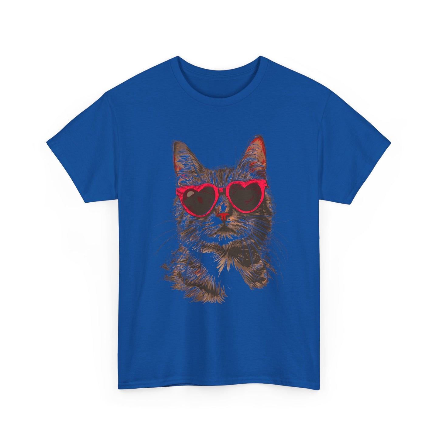 Cat with Heart Sunglasses T-Shirt
