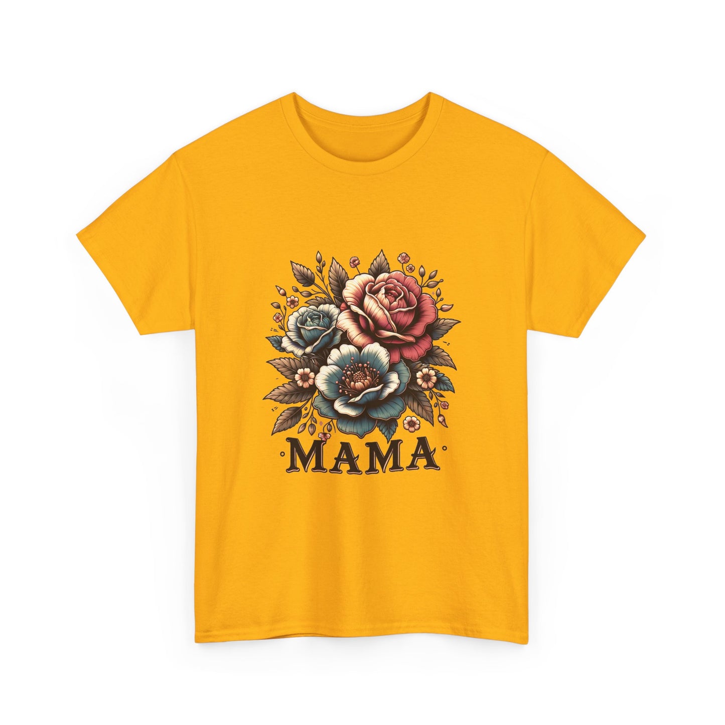 Mama Floral Tee — Vintage Roses "MAMA" Mother's Day T-Shirt
