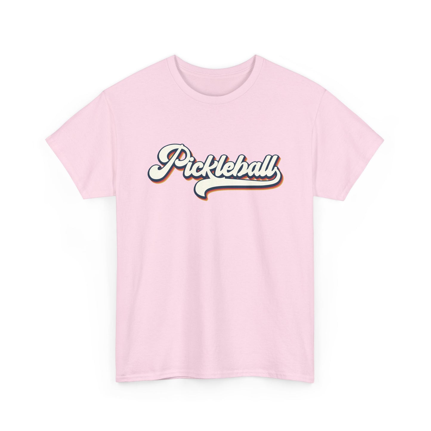 Pickleball Script Tee — Retro Athletic Pickleball T-Shirt