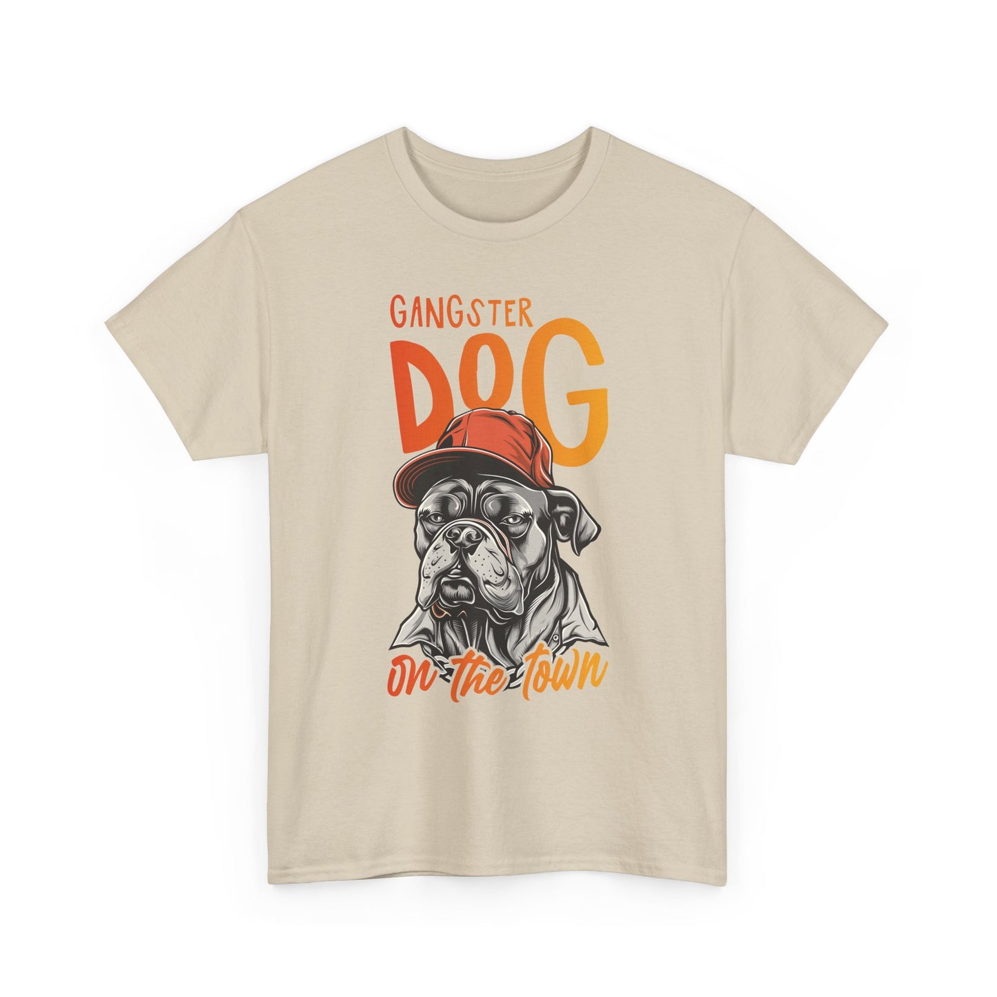 Gangster Dog T‑Shirt – 'Gangster Dog On The Town' Graphic Tee