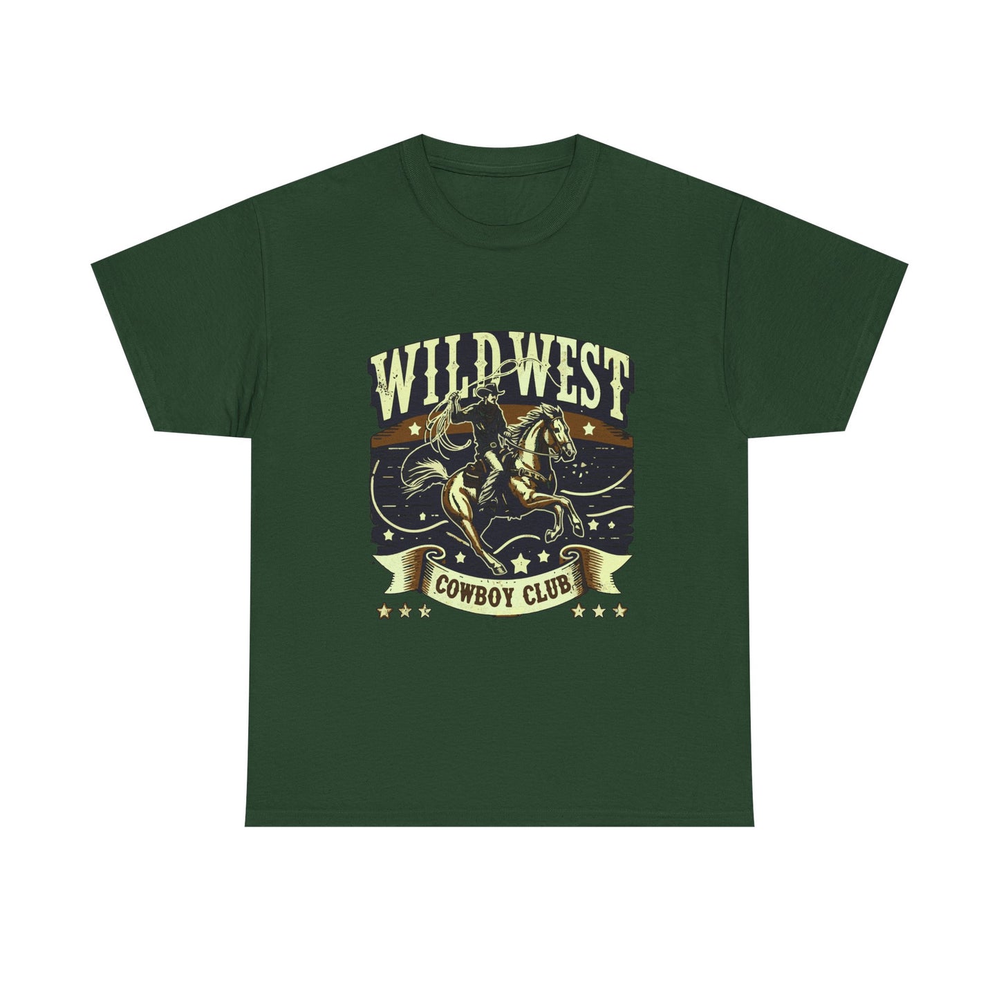 Wild West Cowboy Club T‑Shirt — Vintage Rodeo Western Graphic Tee