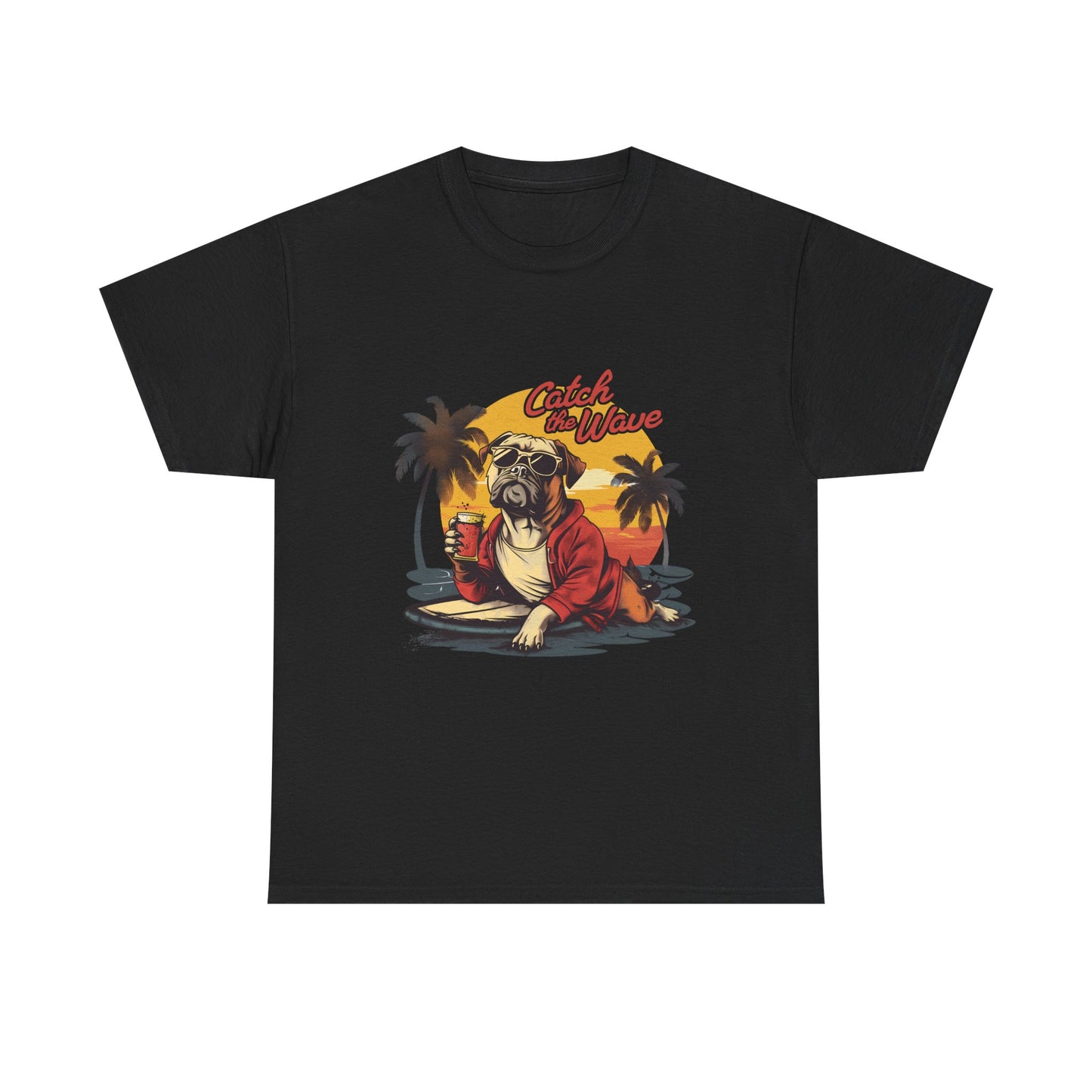 Catch the Wave Pug Surf T-Shirt