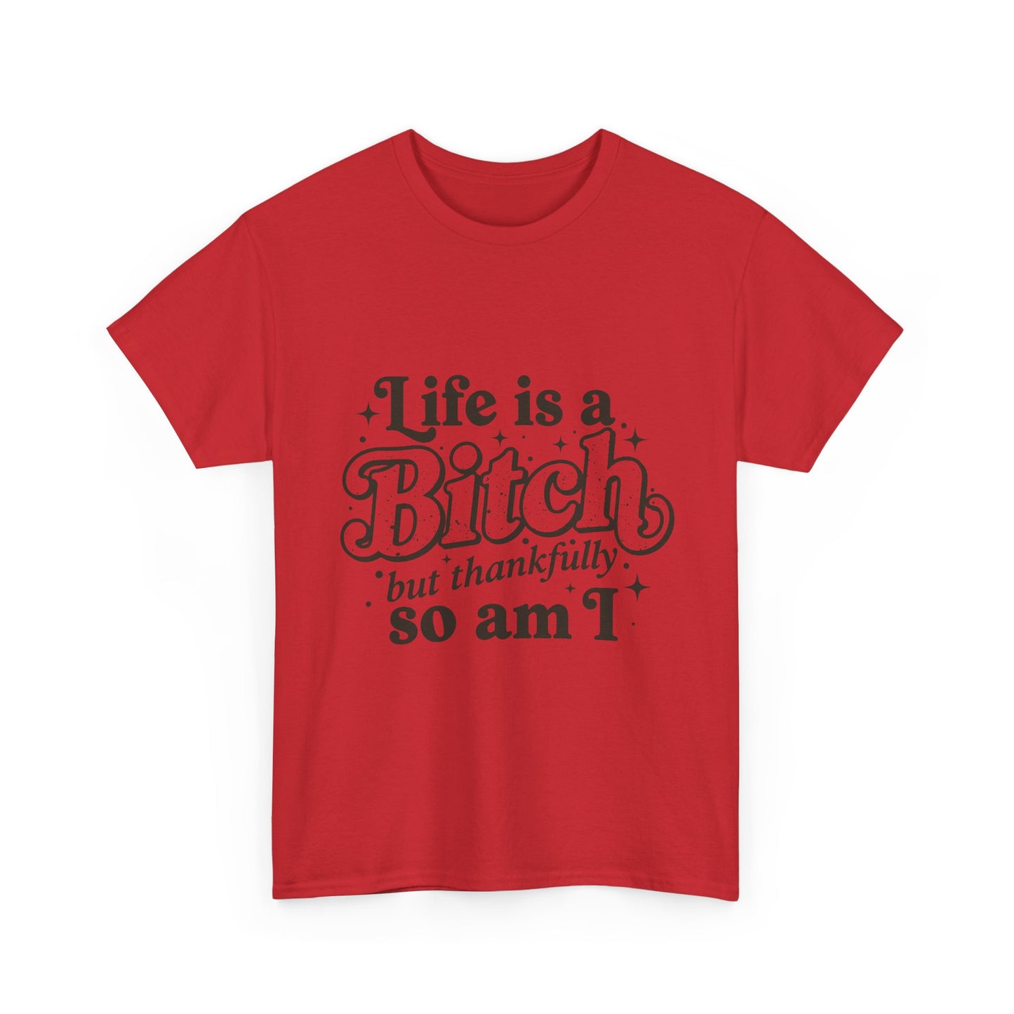 Graphic Tee - "Life is a Bitch but thankfully so am I" Statement Shirt