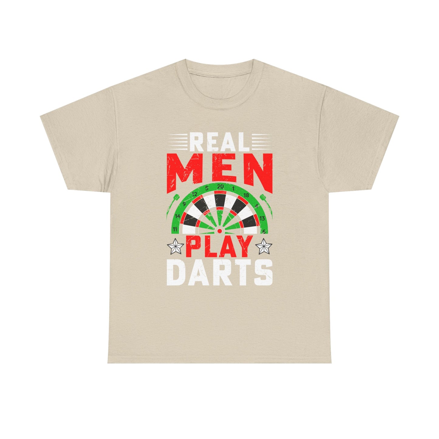 Darts T-Shirt – "Real Men Play Darts" Graphic Tee for Players & Fans