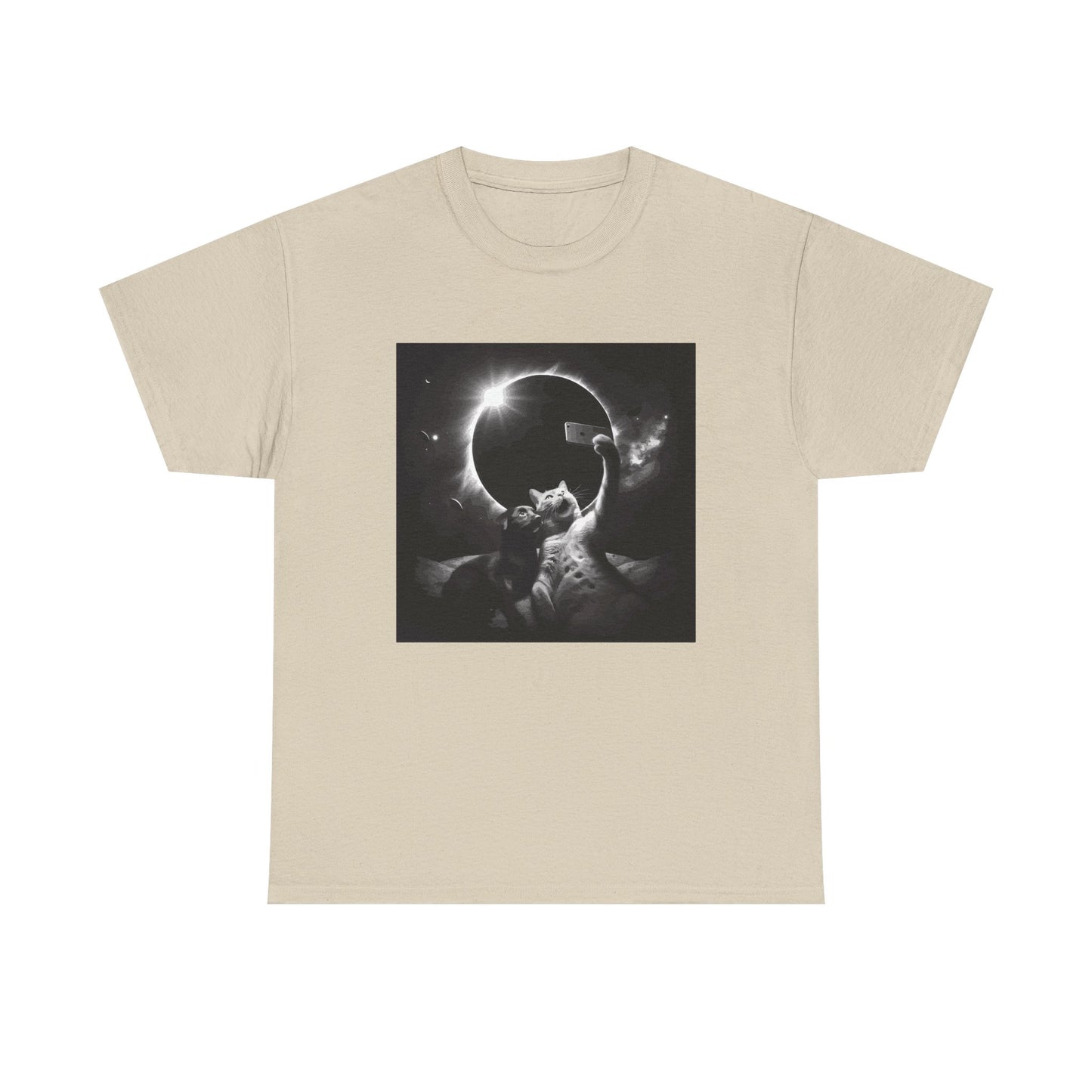 Dog and Cat Selfie Solar eclipse T-Shirt