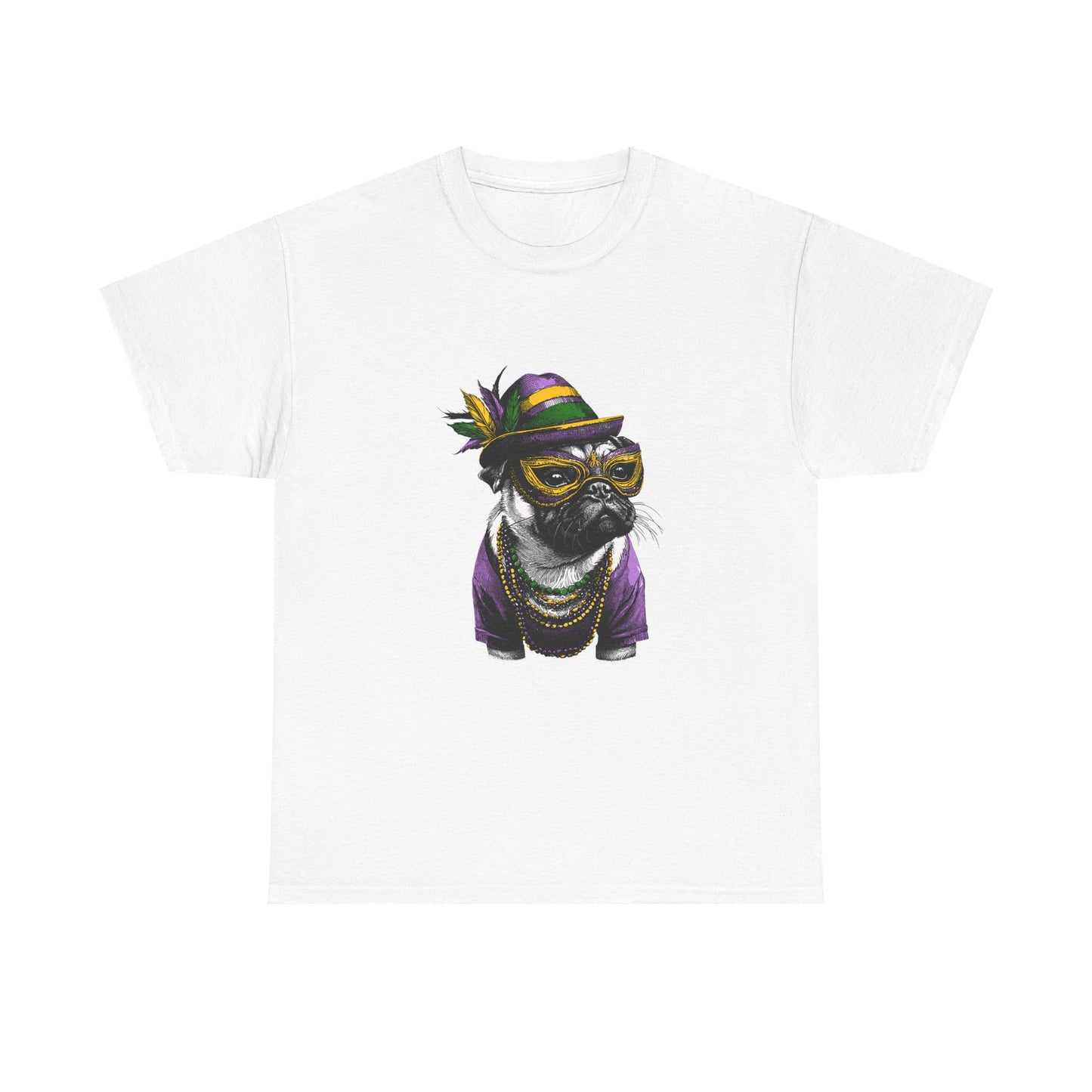 Mardi Gras Pug T-Shirt