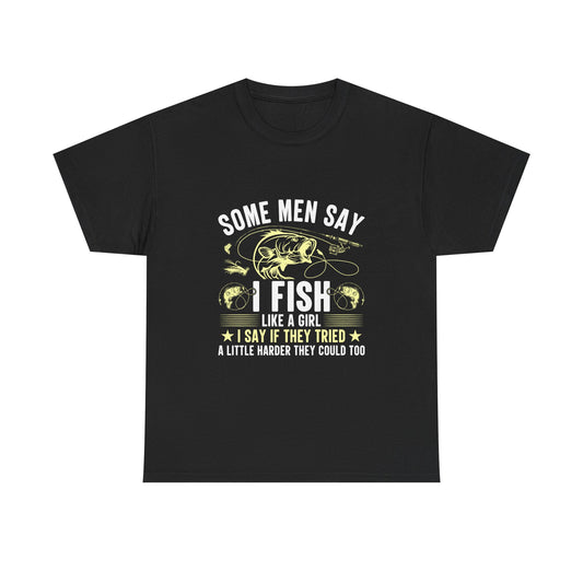 I Fish Like A Girl Fishing T-Shirt – Funny Women's Angler Tee
