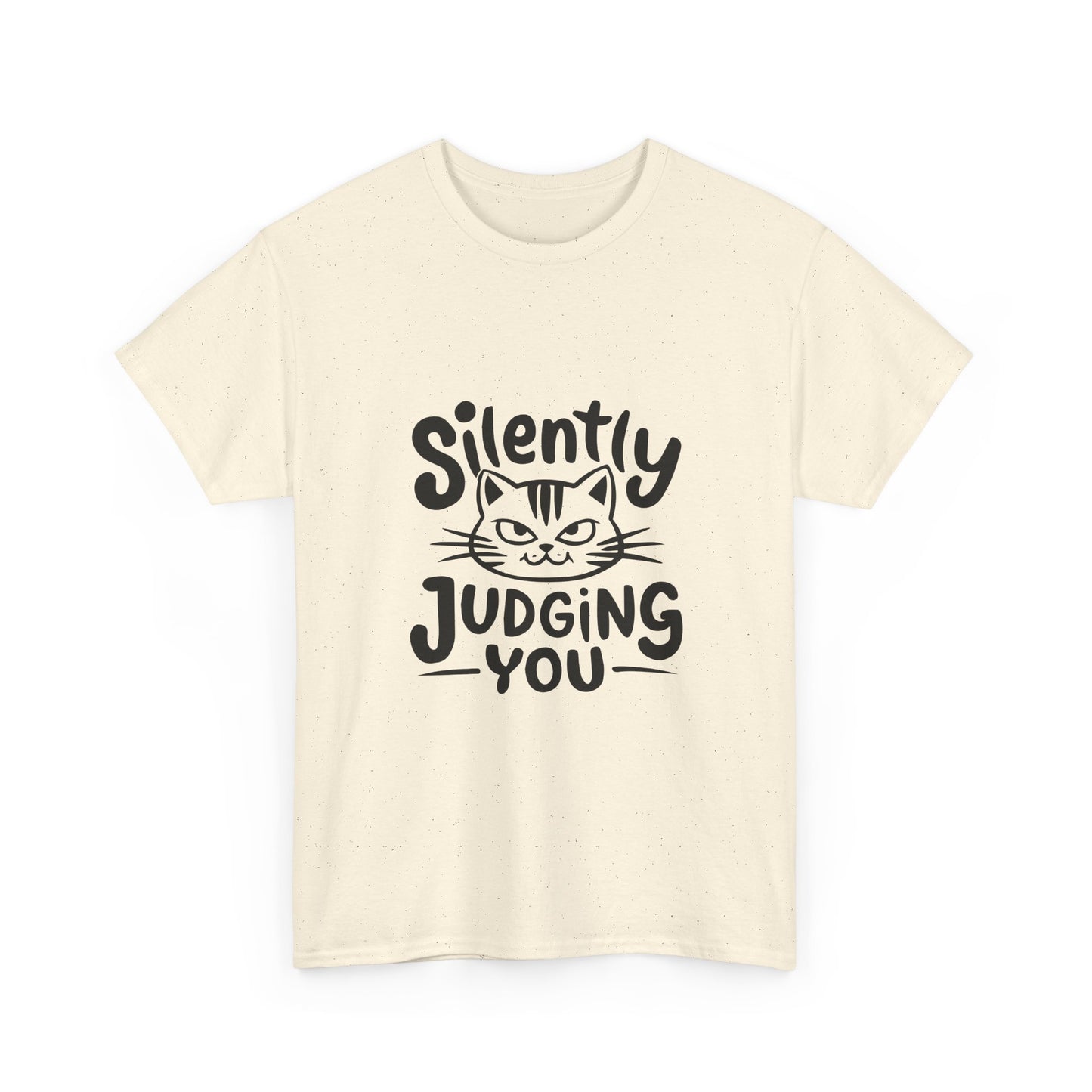 Cat T-Shirt – “Silently Judging You” Funny Graphic Tee