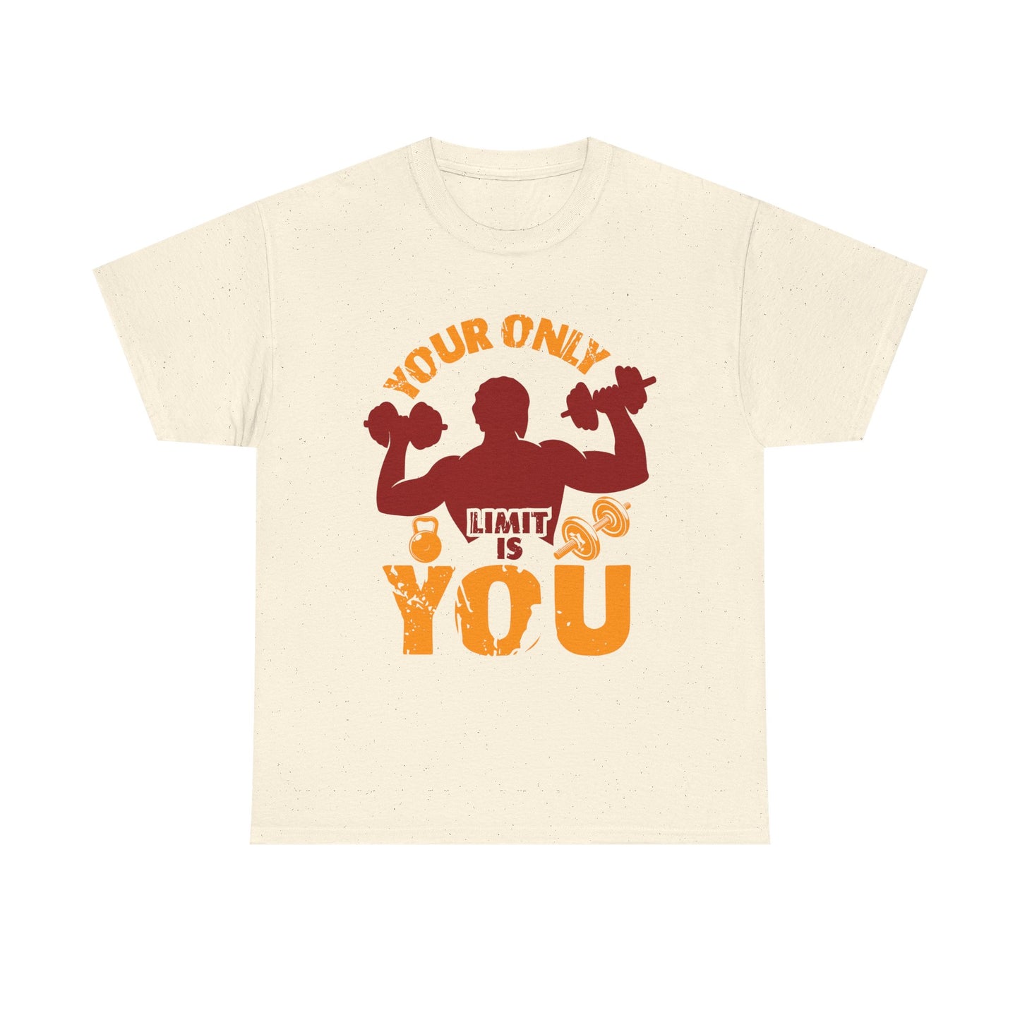 Motivational Fitness Tee — "Your Only Limit Is You" Workout T-Shirt