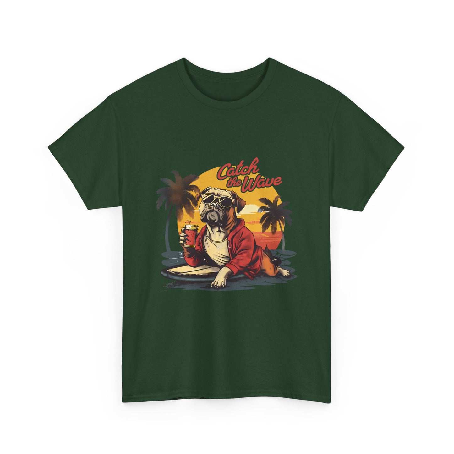 Catch the Wave Pug Surf T-Shirt