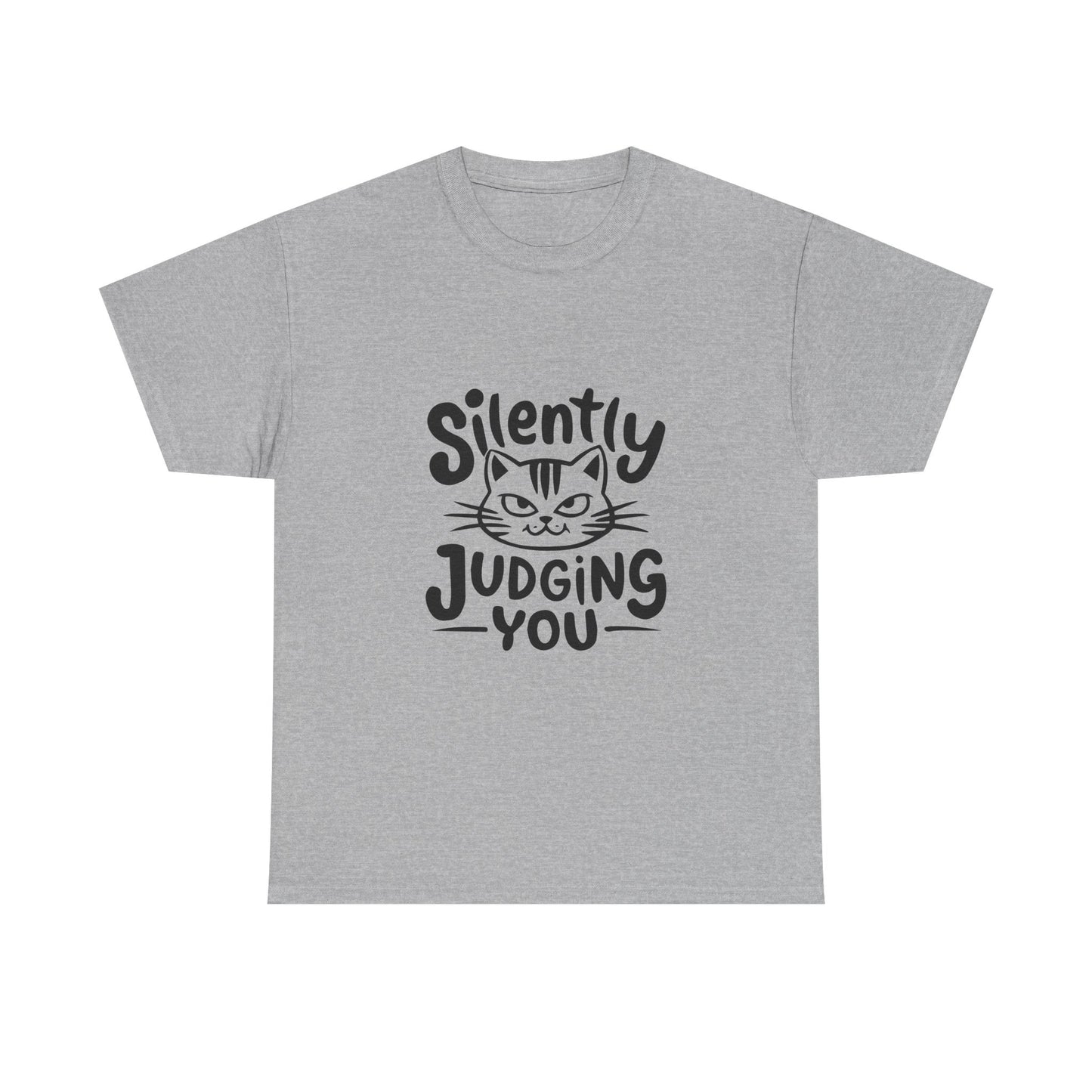 Cat T-Shirt – “Silently Judging You” Funny Graphic Tee