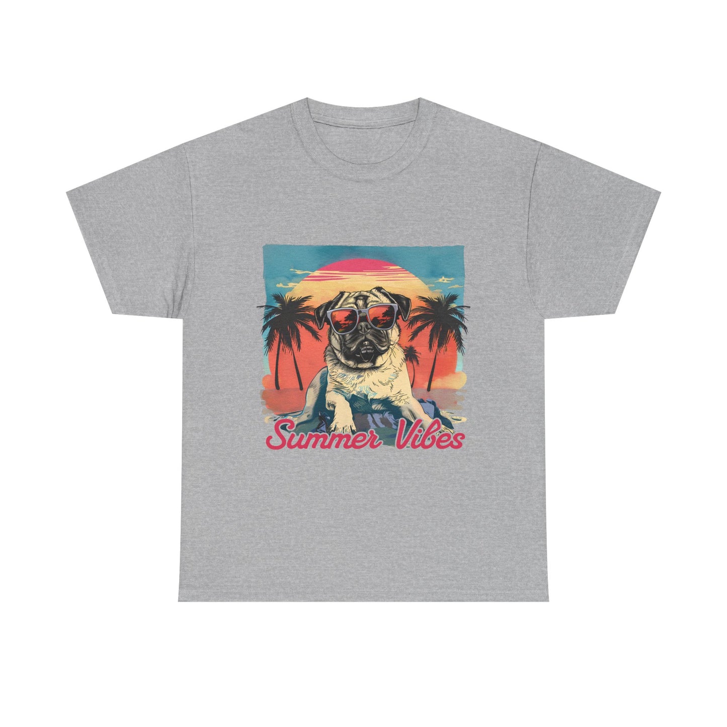 Summer Vibes Pug T-Shirt
